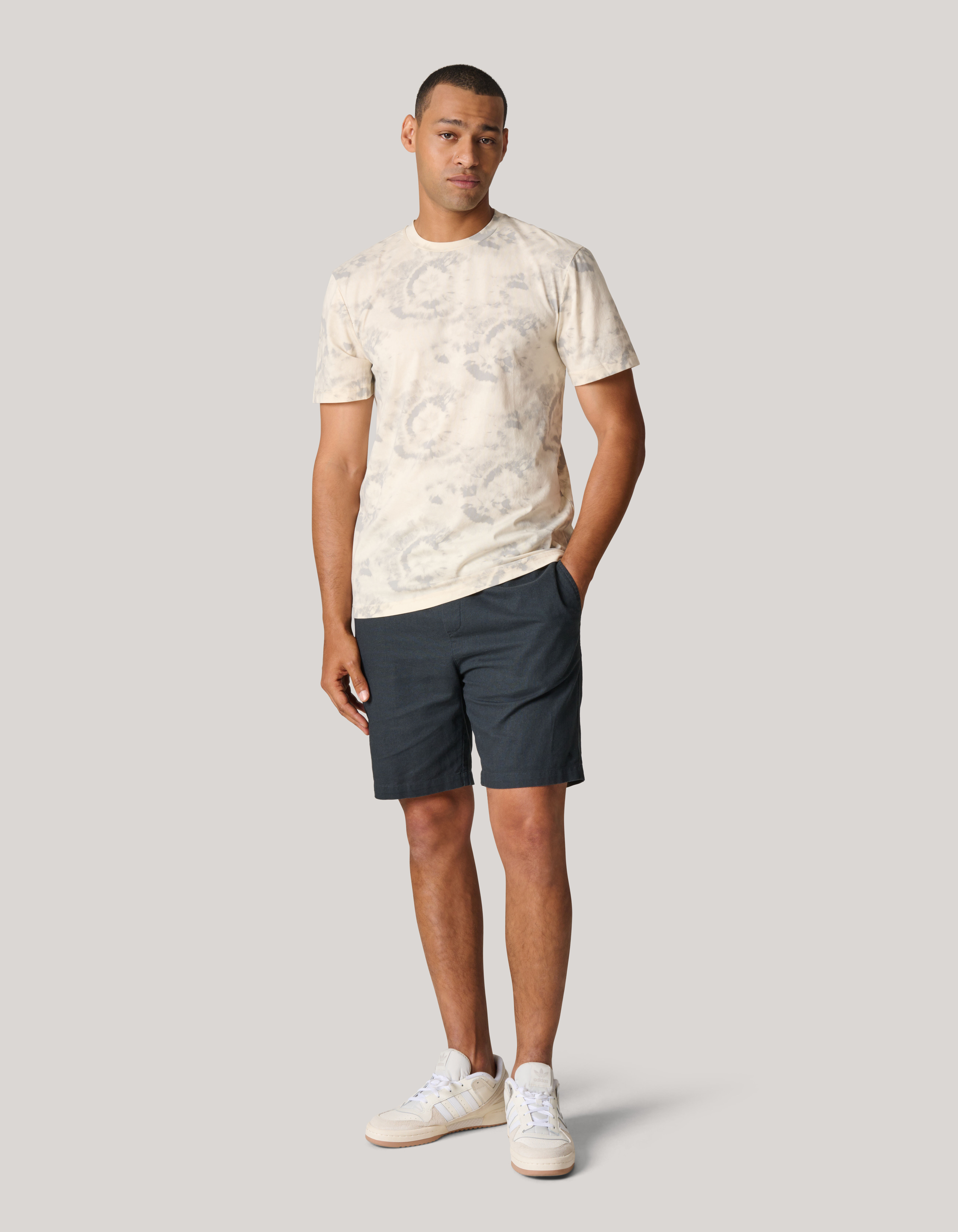 Printed T-shirt Gebroken Wit SHOEBY MEN