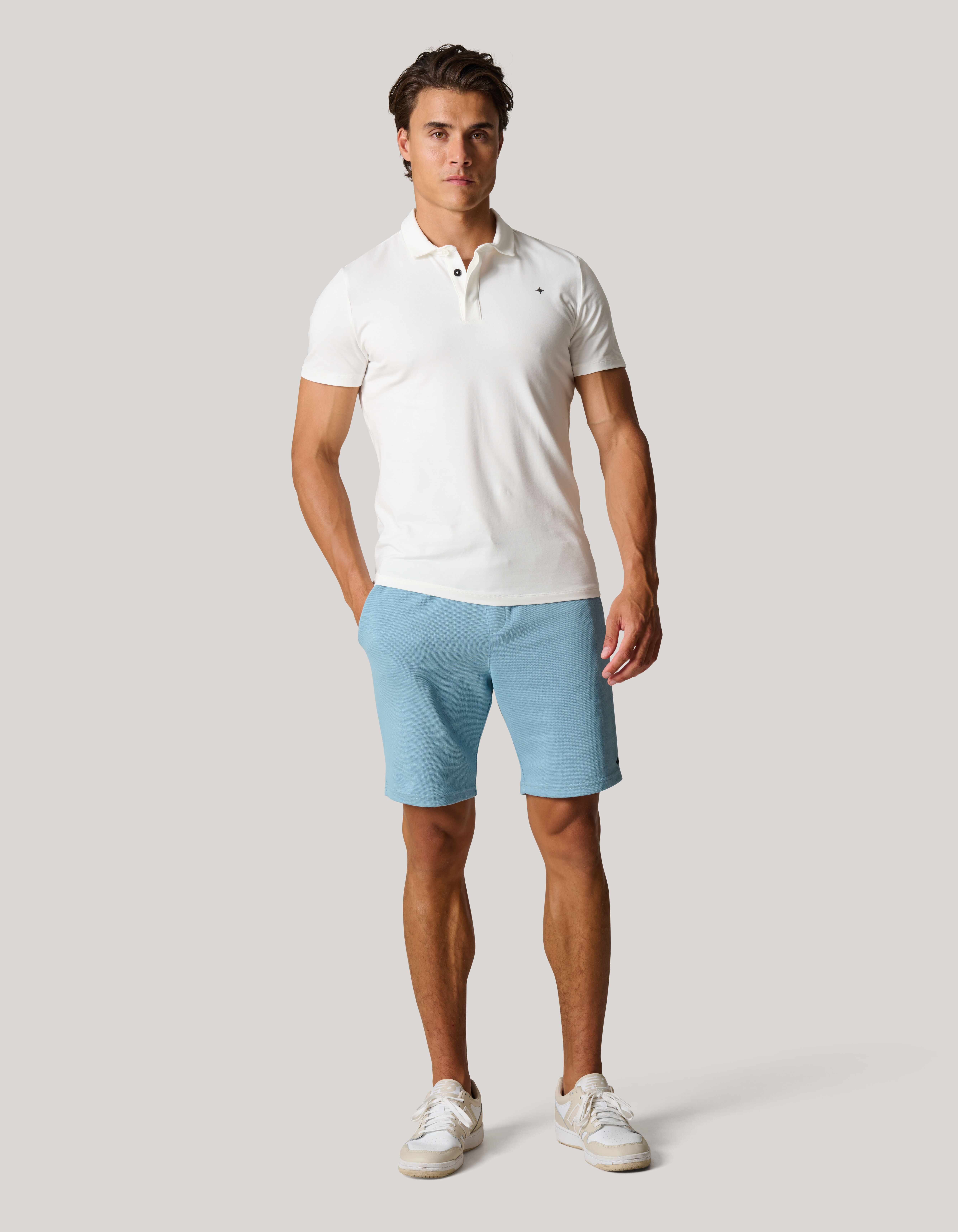 Pique Short Blauw SHOEBY MEN