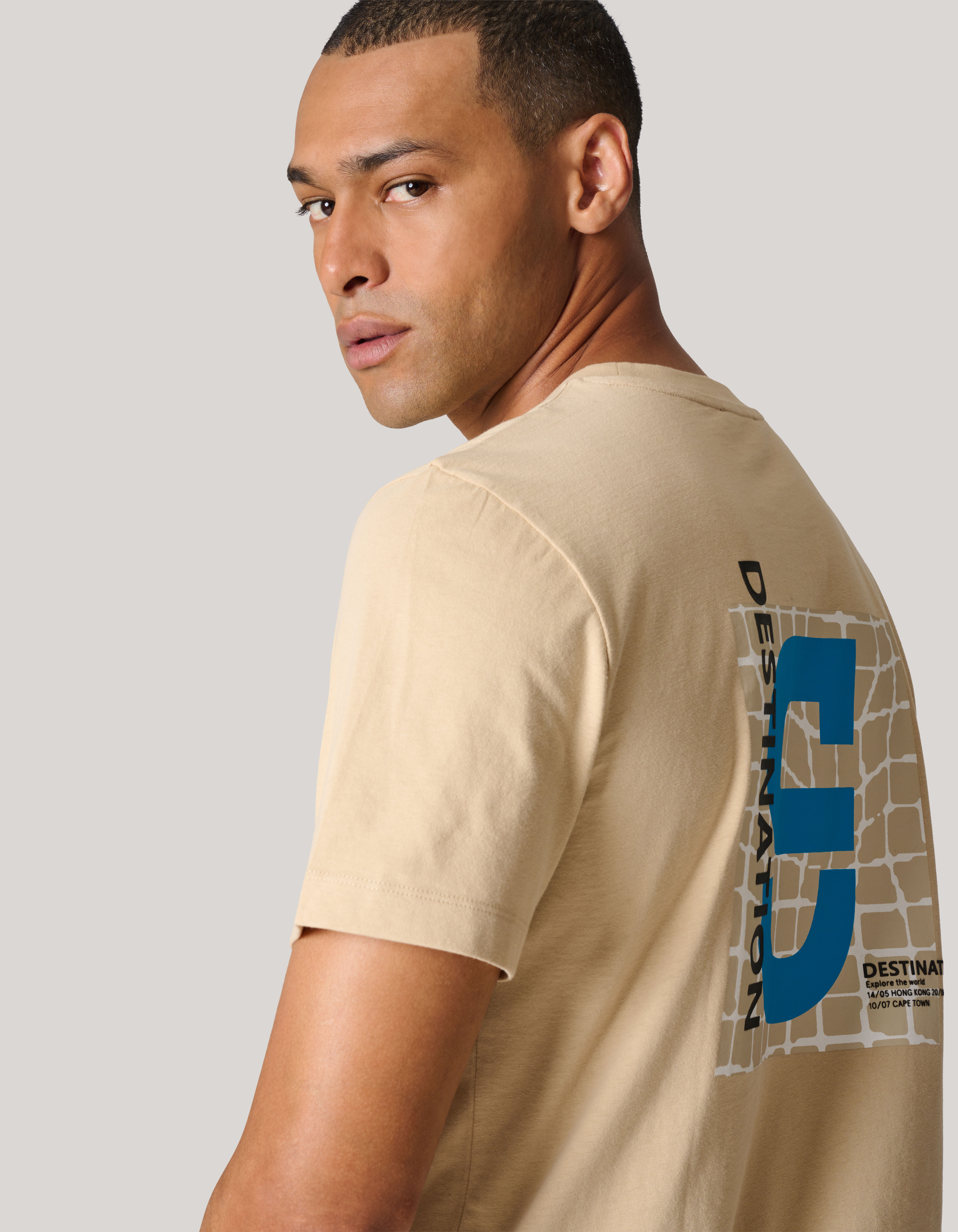 Logo T-shirt Beige SHOEBY MEN