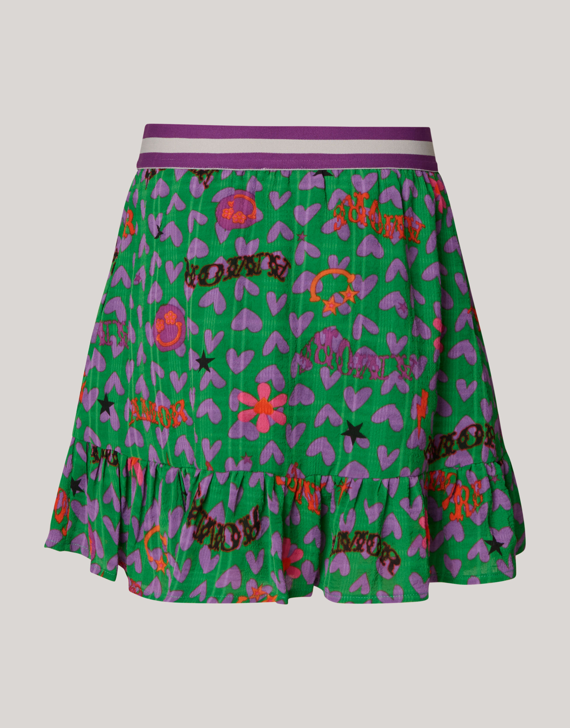 Printed Rok Groen SHOEBY GIRLS