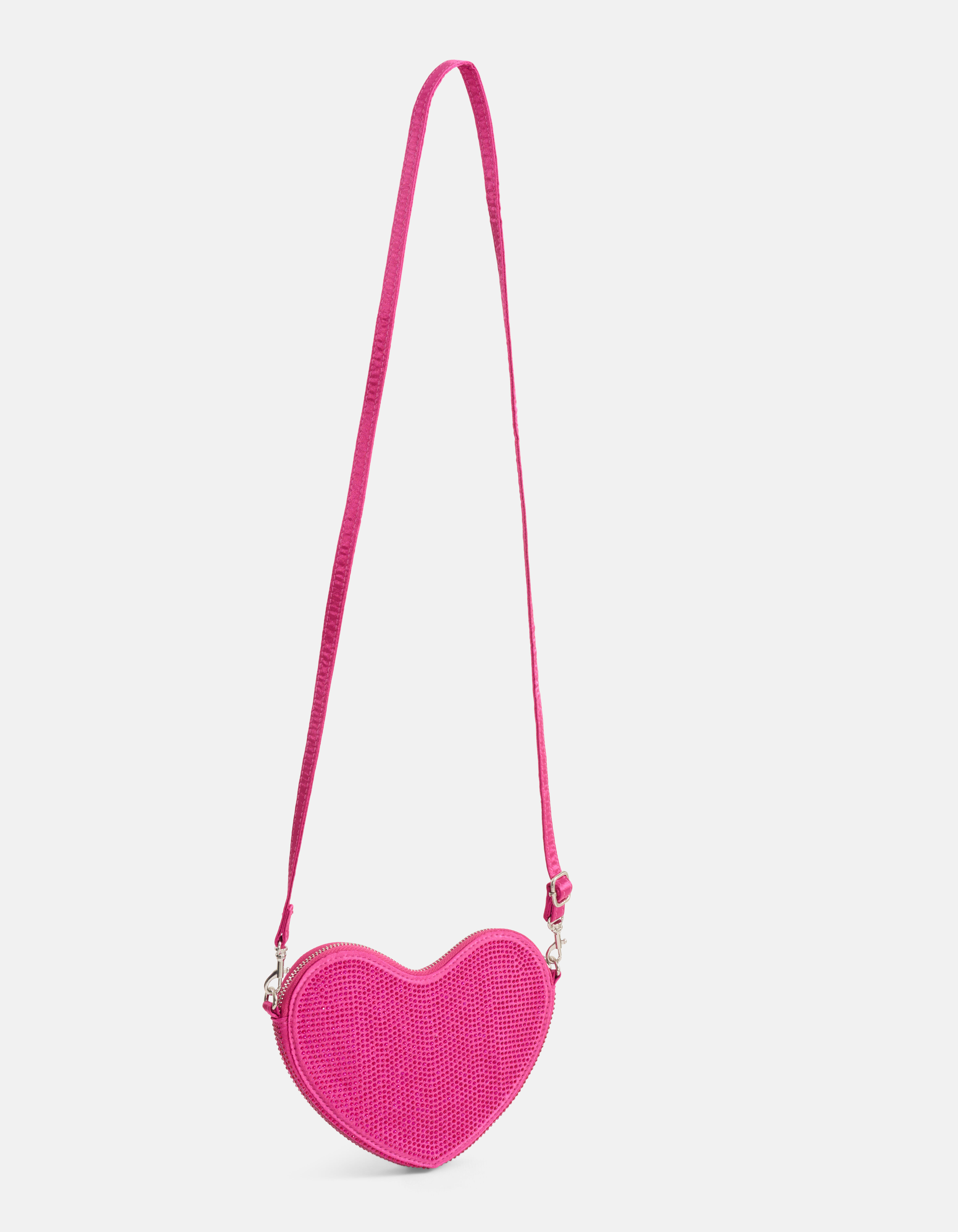 Strass Heart Tas Roze SHOEBY ACCESSOIRES