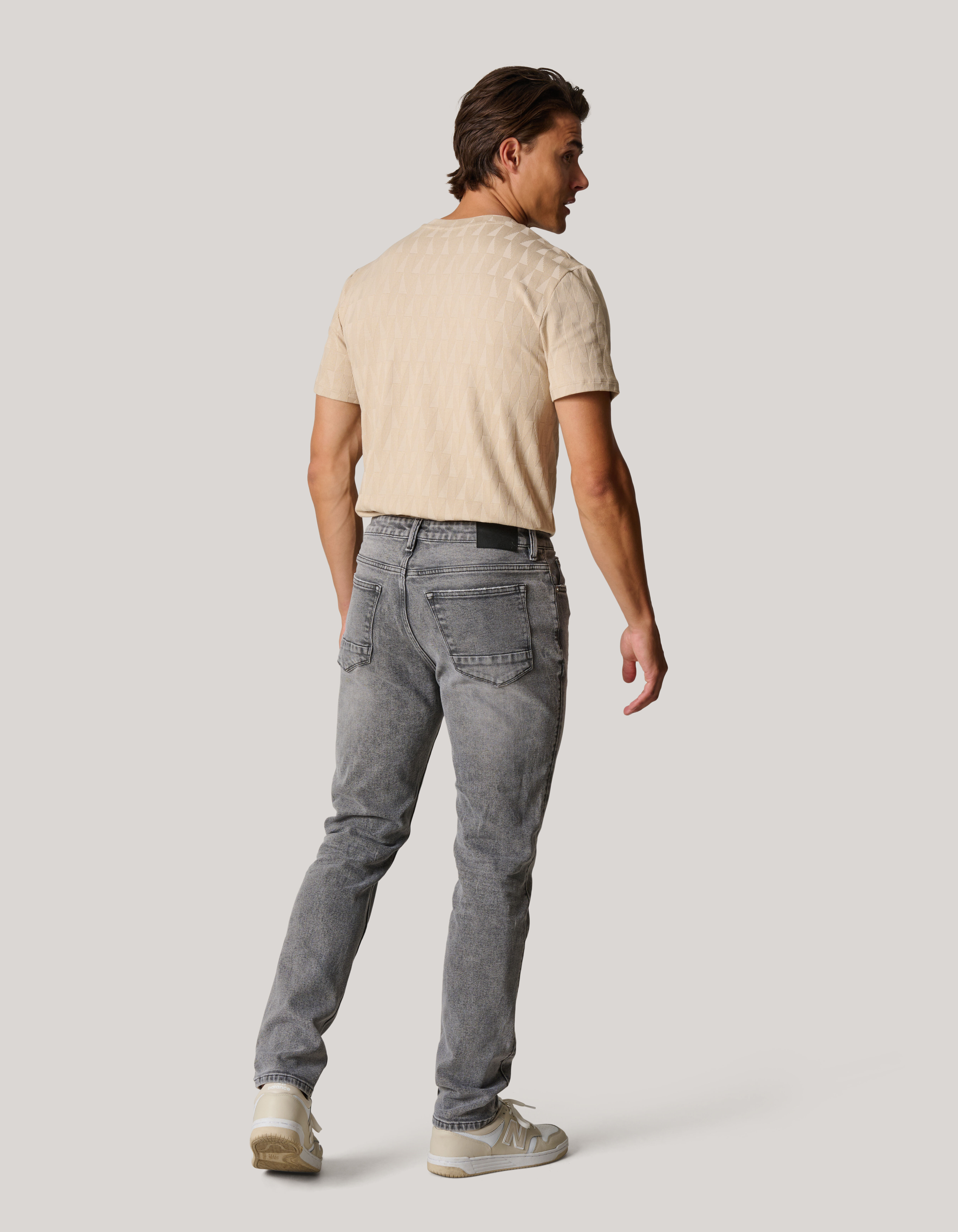 Tapered Fit Jeans Grijs L32 SHOEBY MEN