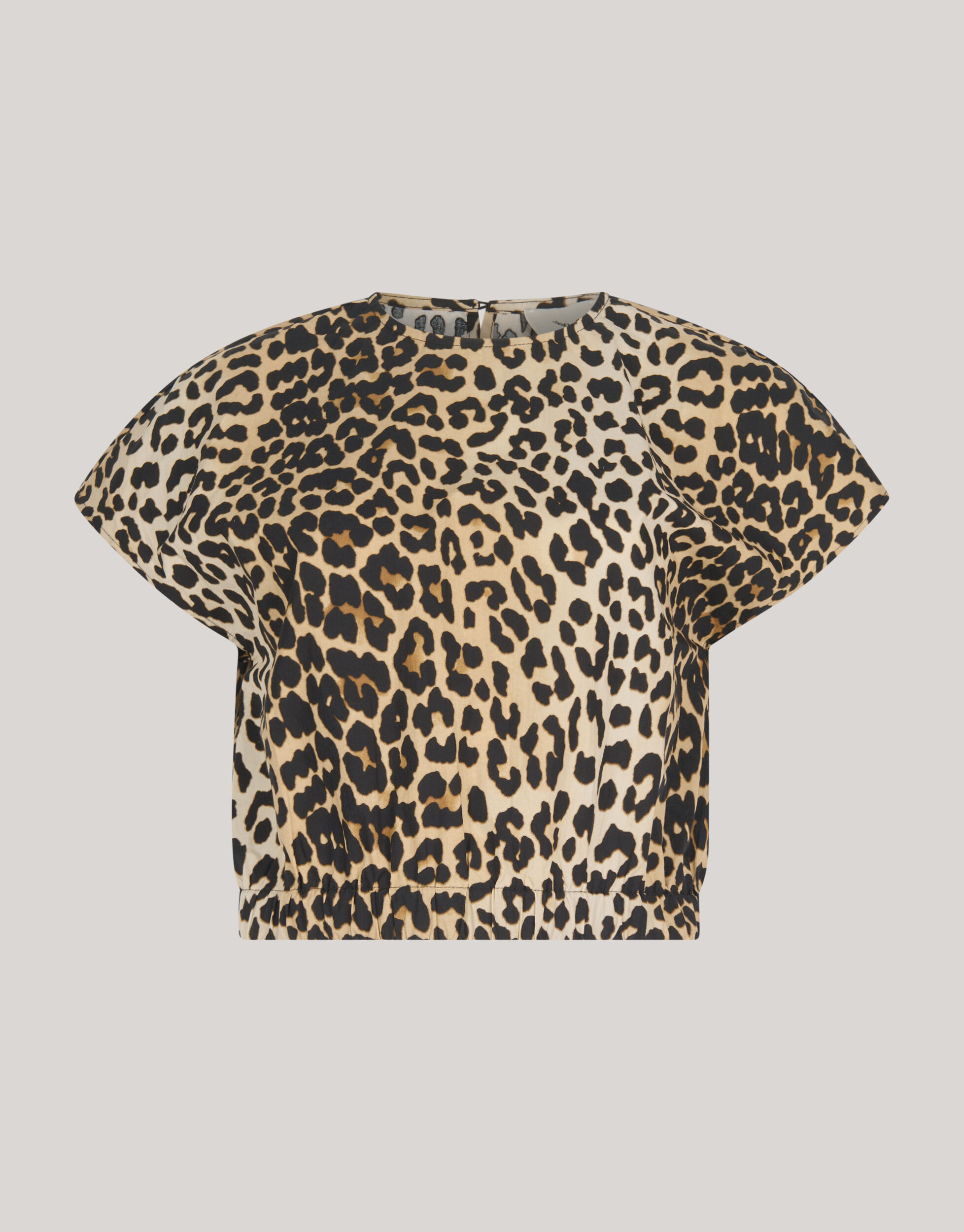 Leopard Poplin Cropped Top SHOEBY WOMEN