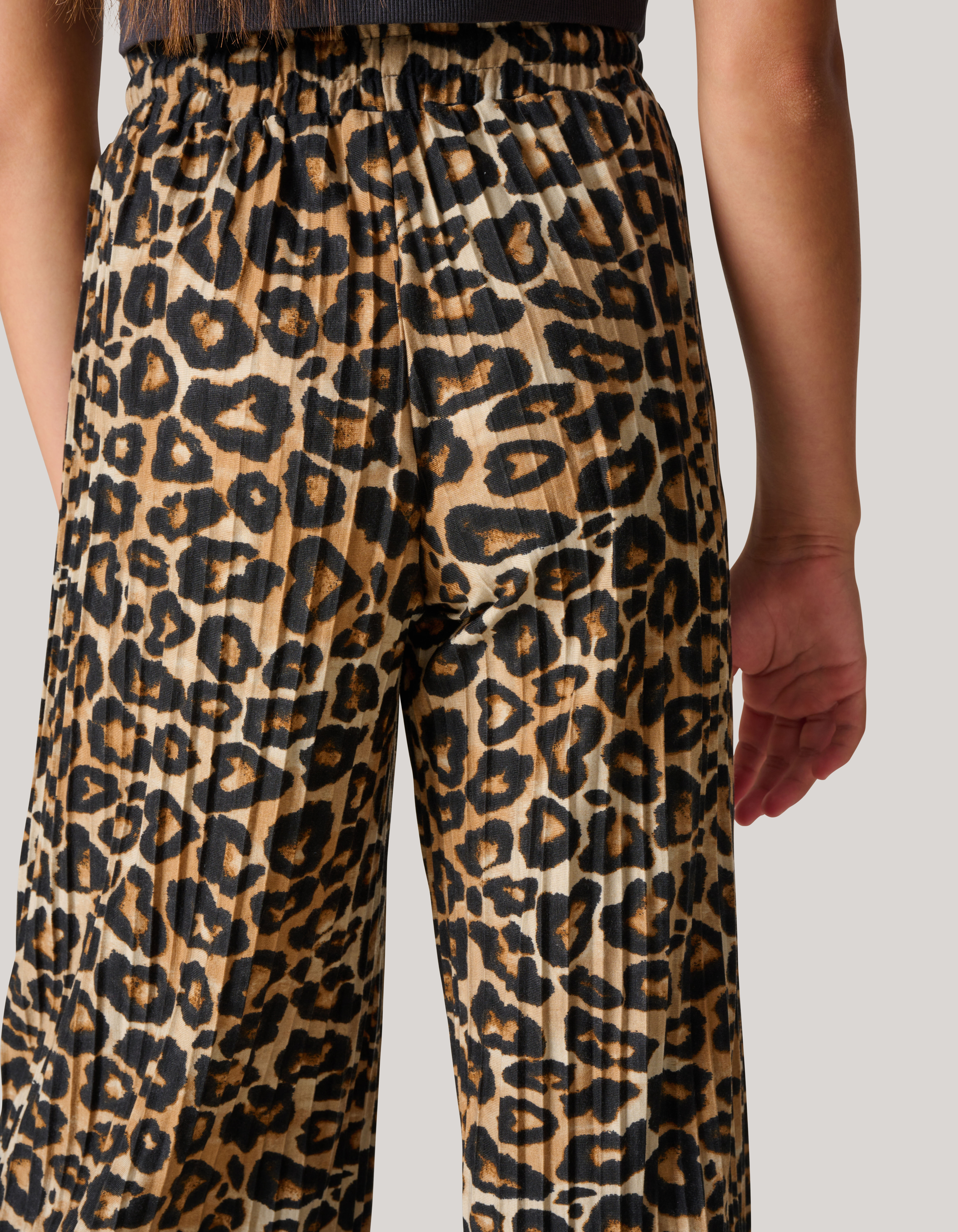 Leopard Plissé Broek SHOEBY GIRLS