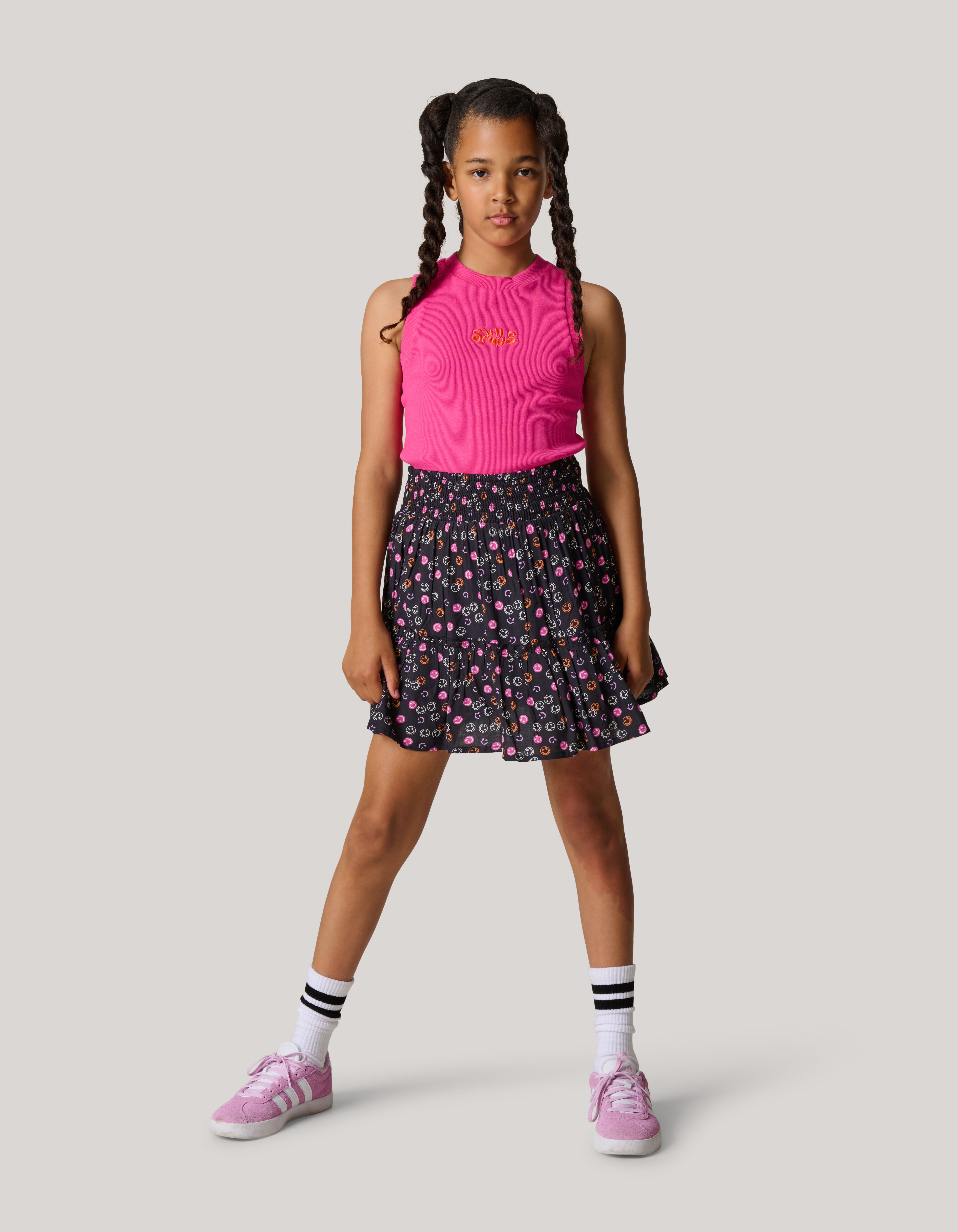 Printed Rok Donkergrijs SHOEBY GIRLS