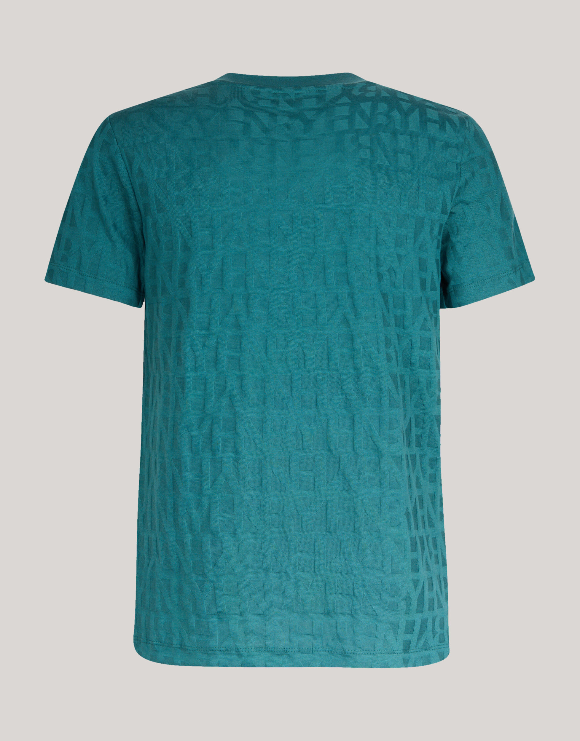 Structuur T-shirt Turquoise SHOEBY MEN