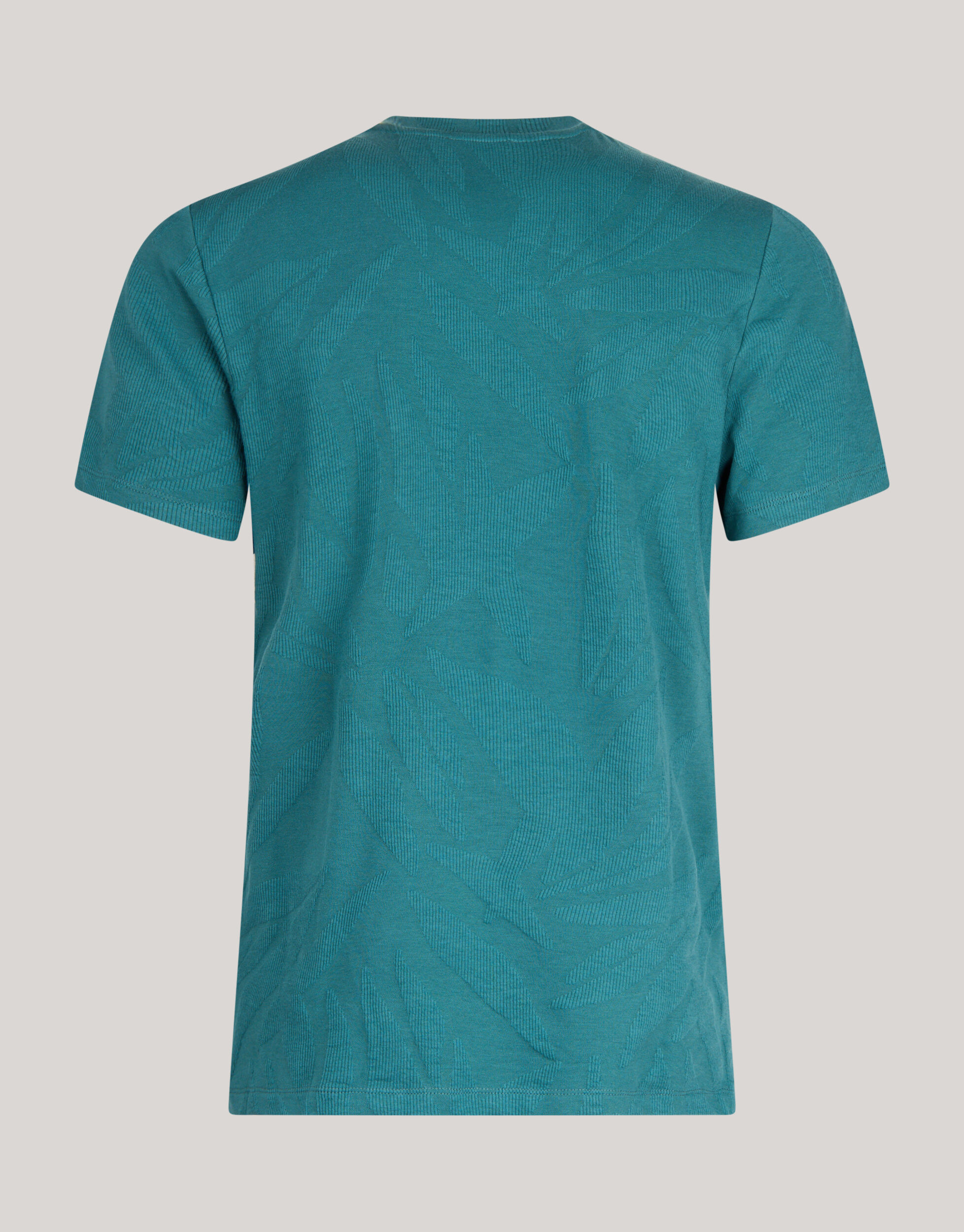 Structuur T-shirt Donker Turquoise SHOEBY MEN