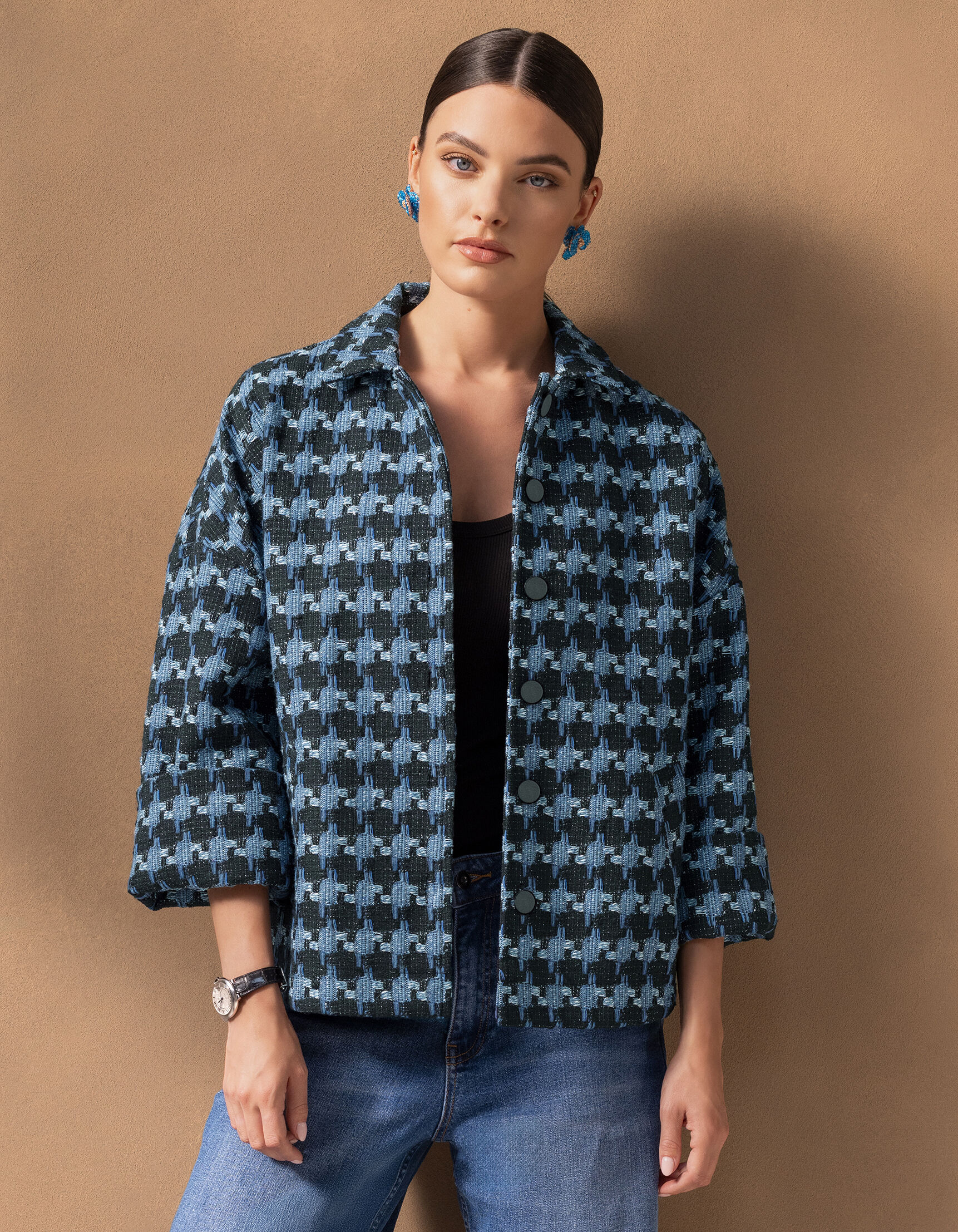 Jacquard Jack Blauw By Mieke SHOEBY WOMEN