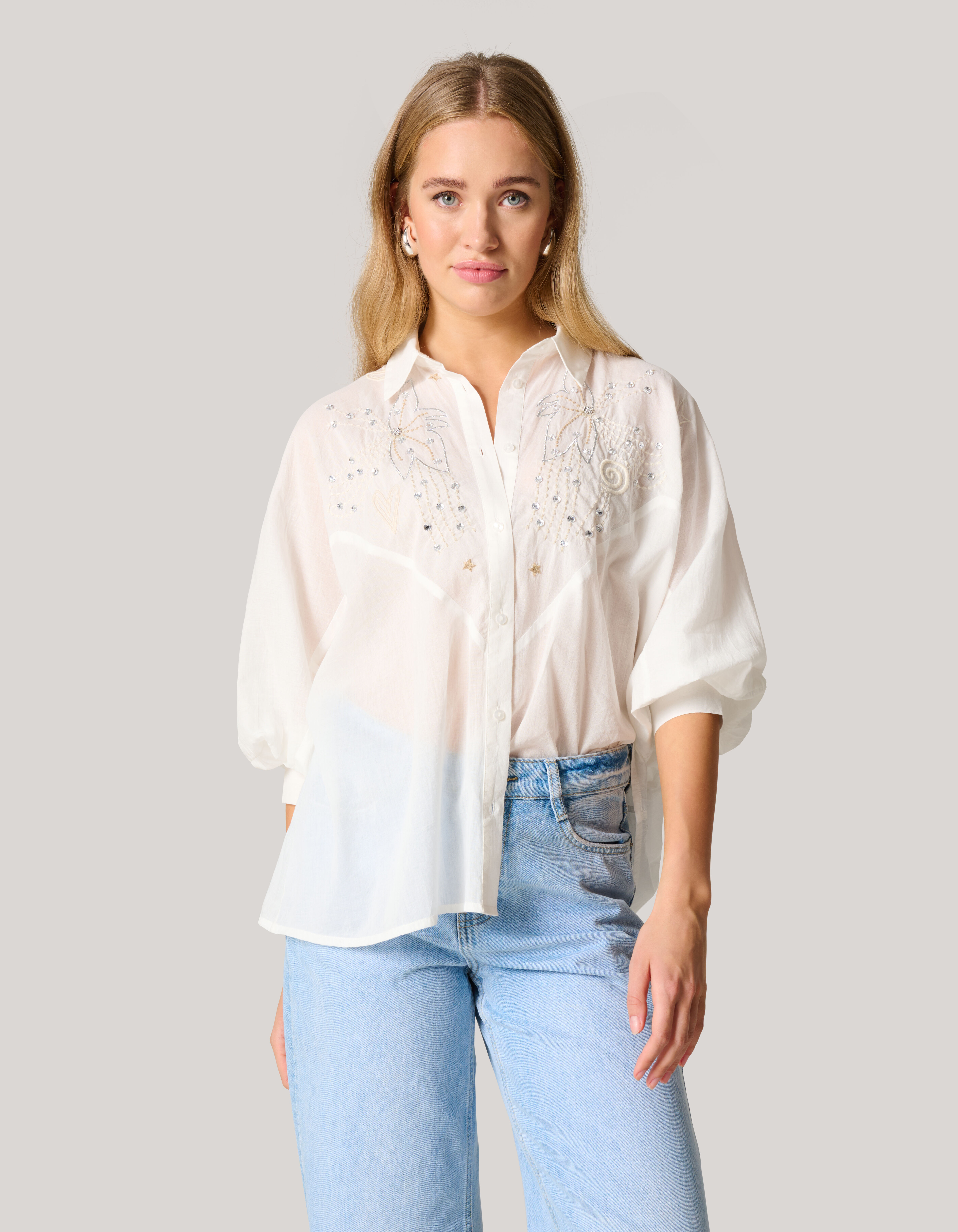 Multi Embroidery Blouse Wit SHOEBY WOMEN