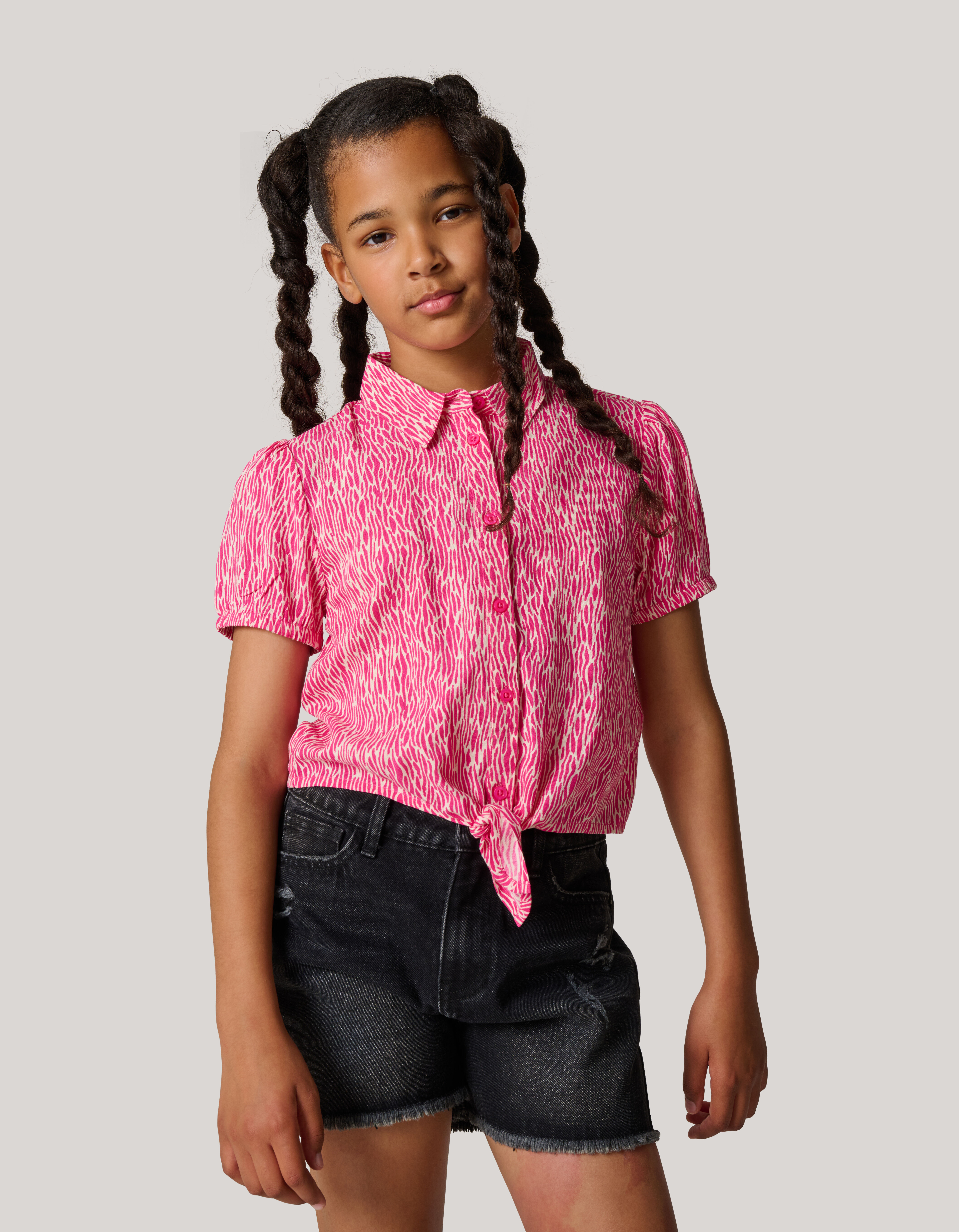 Printed Blouse Roze SHOEBY GIRLS