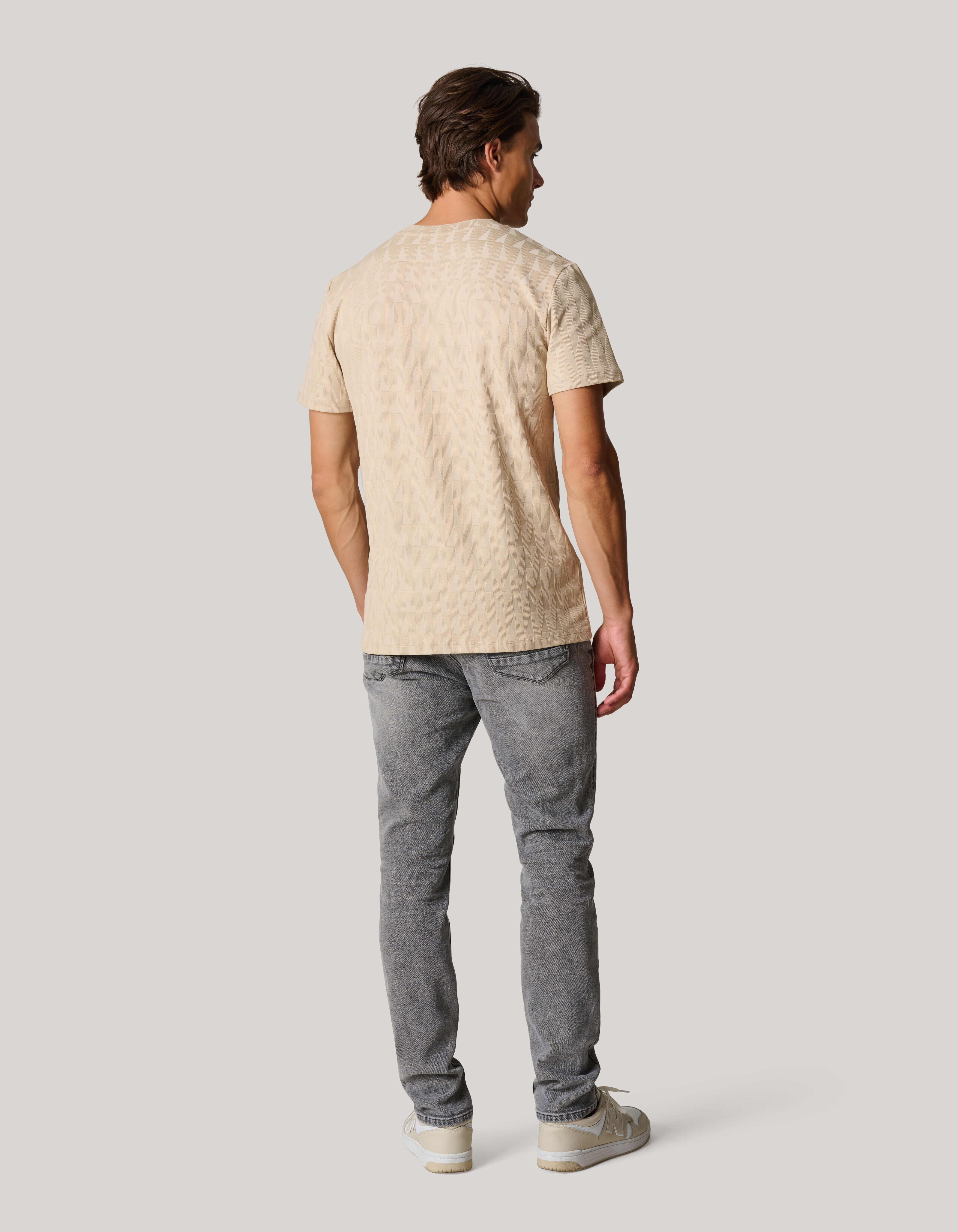 Jacquard T-Shirt Zand SHOEBY MEN