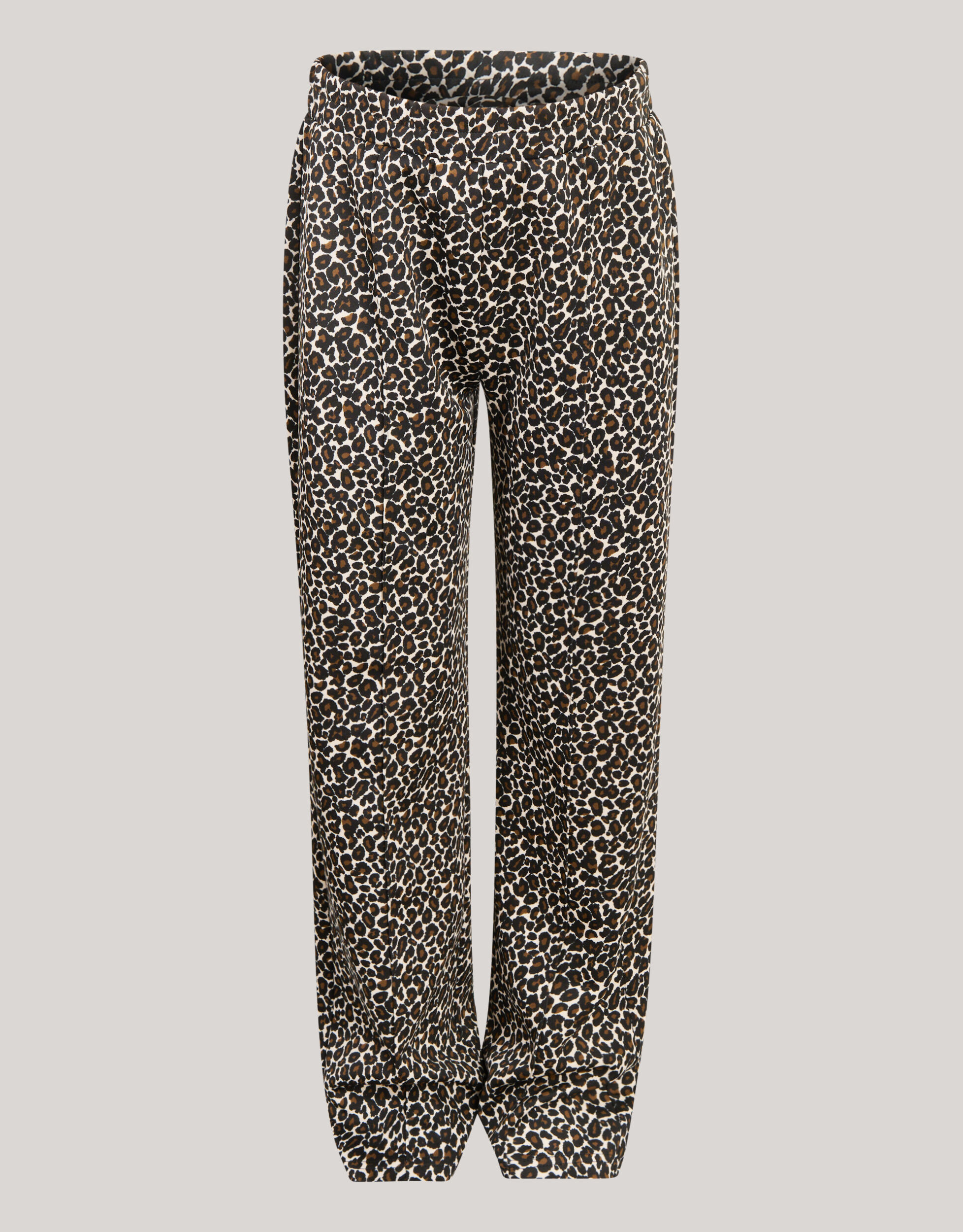 Leopard Wide Leg Broek Bruin SHOEBY GIRLS