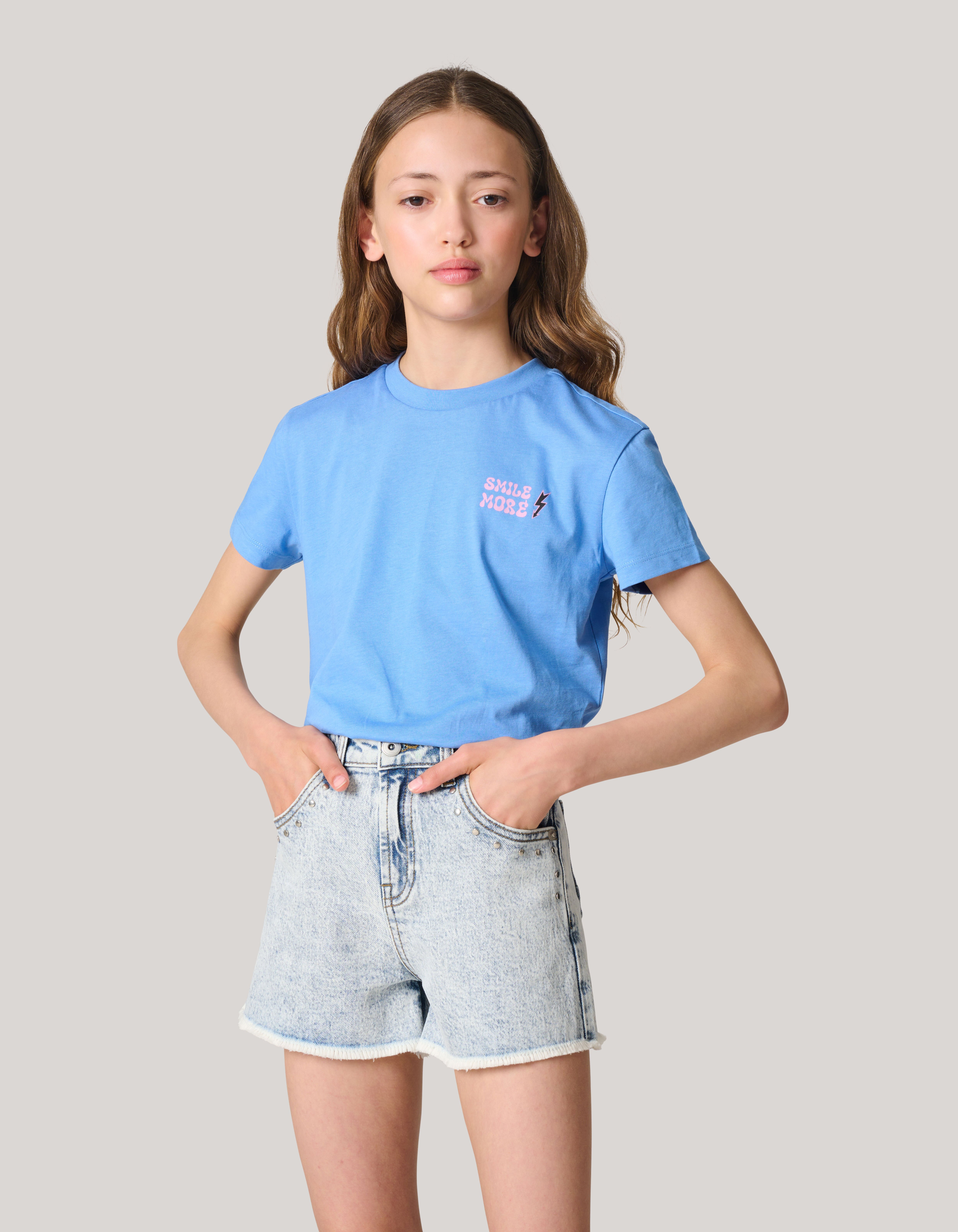 Artwork T-shirt Blauw SHOEBY GIRLS