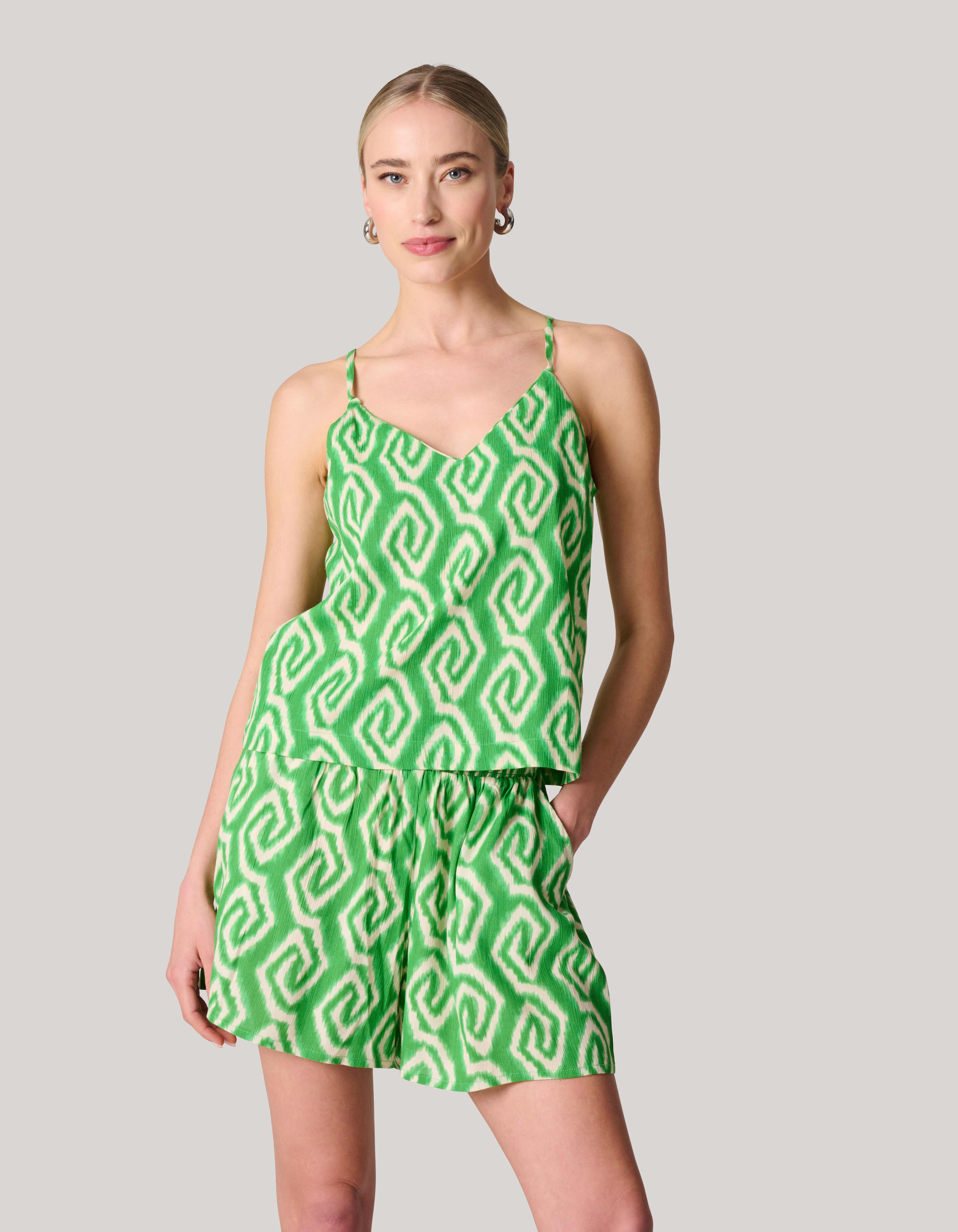 Printed Singlet Groen SHOEBY WOMEN