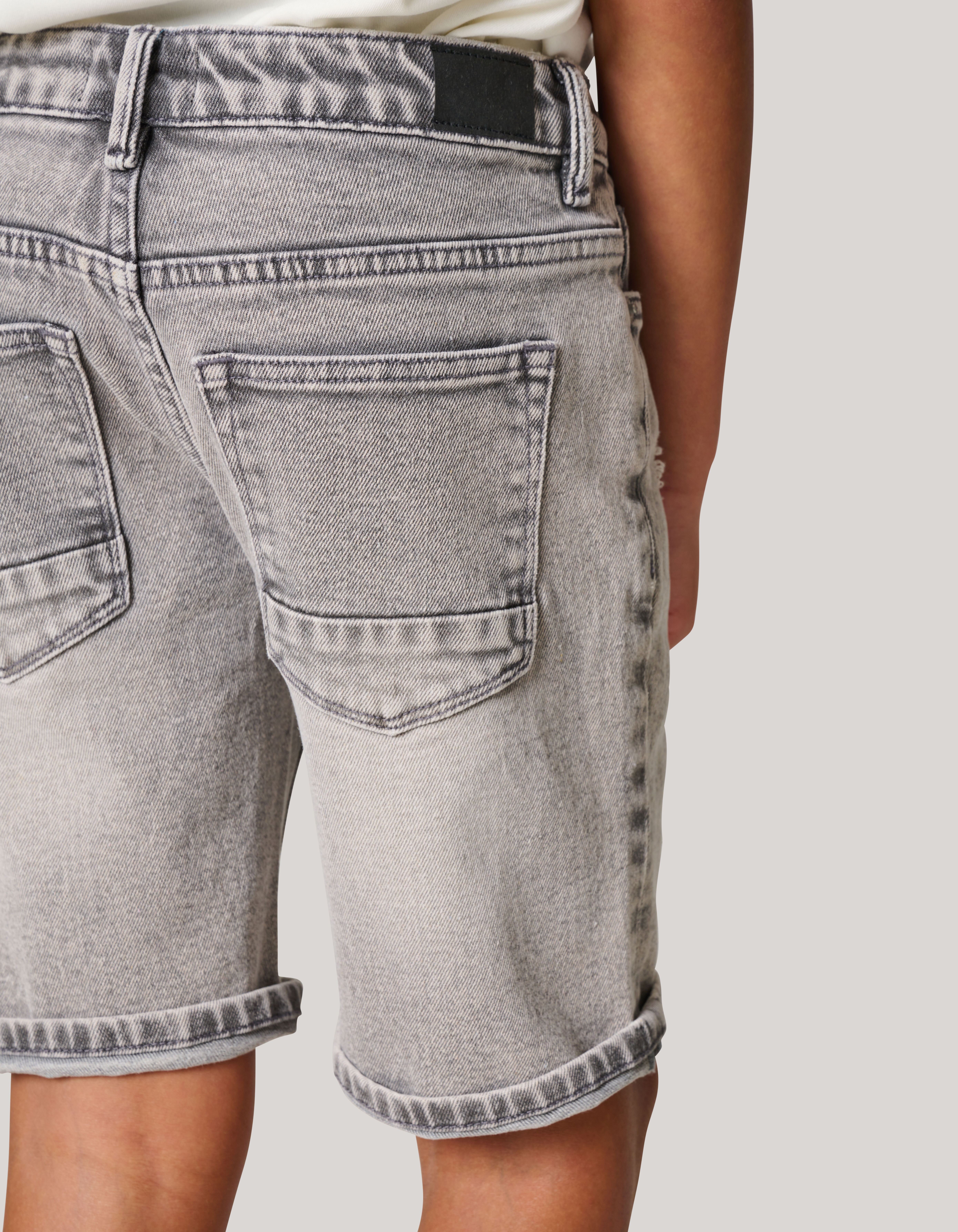 Denim Short Lichtgrijs SHOEBY BOYS