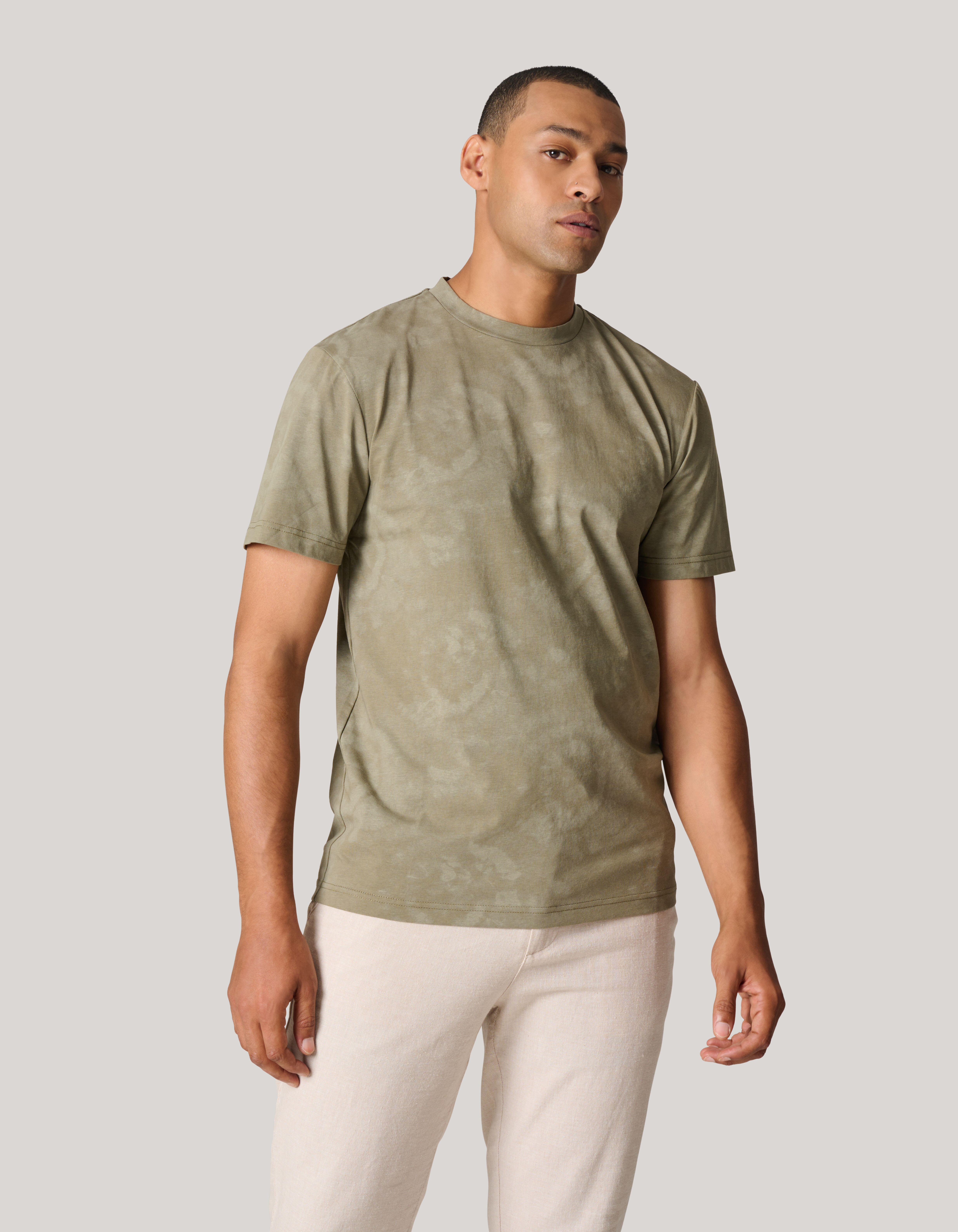 Printed T-shirt Groen SHOEBY MEN