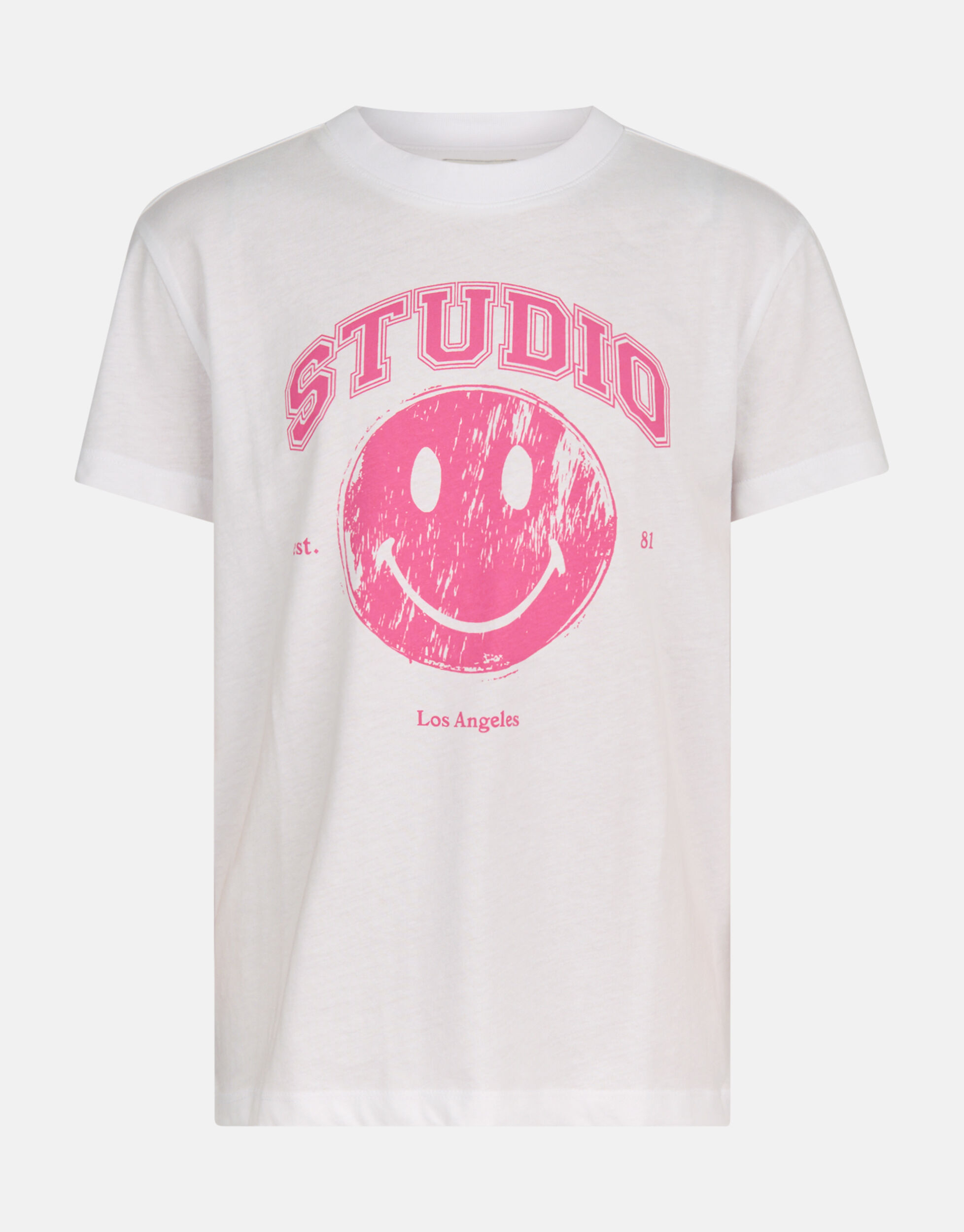 Smiley Artwork T-shirt Wit SHOEBY GIRLS