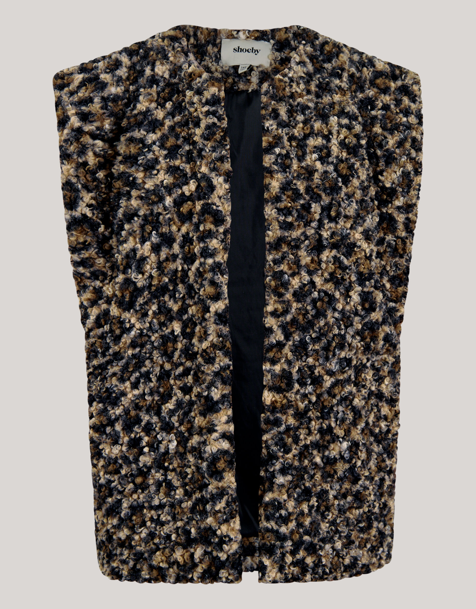 Leopard Teddy Gilet Bruin SHOEBY GIRLS