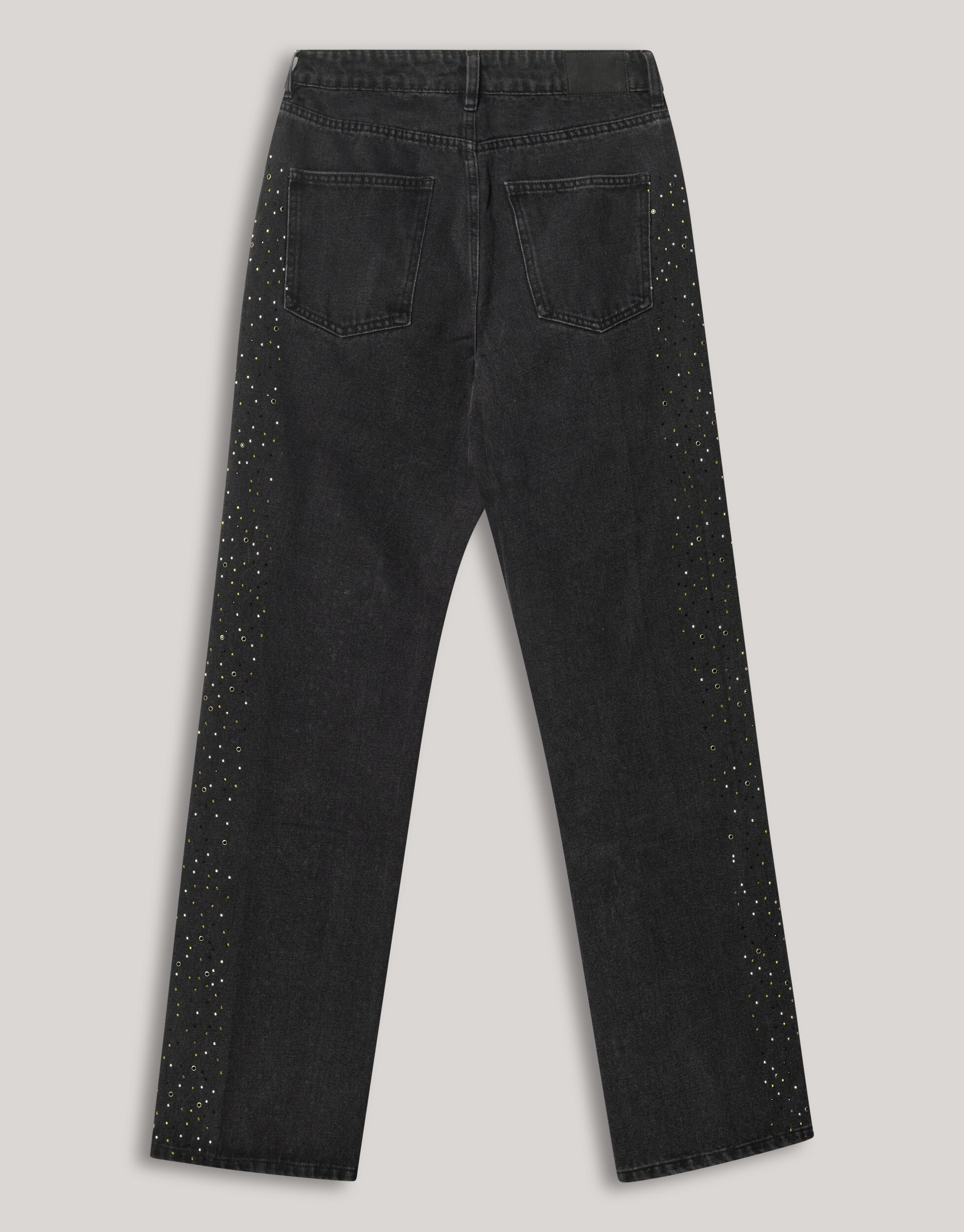 Studs Wide Leg Fit Jeans Donkergrijs SHOEBY WOMEN