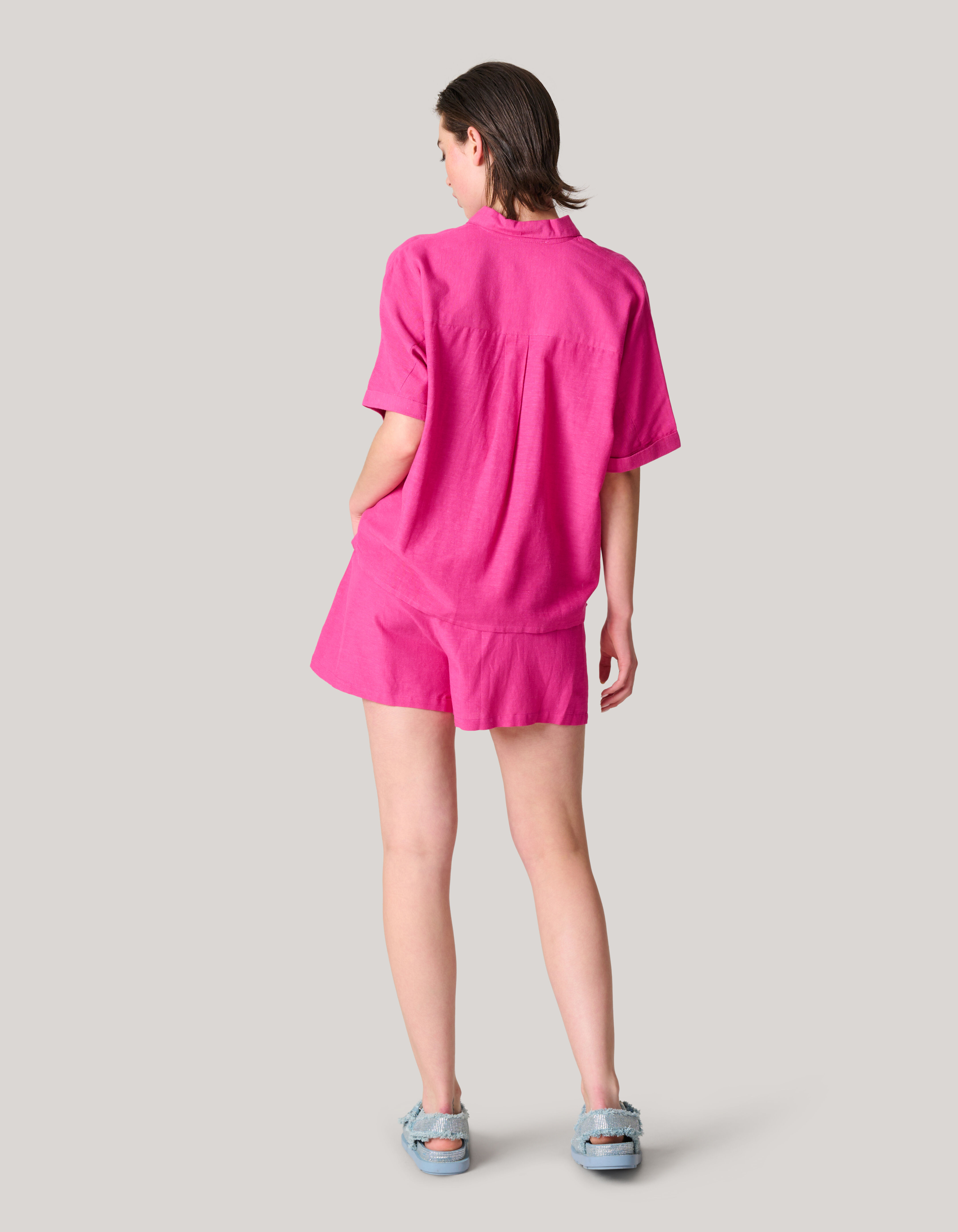 Linnen Blouse Roze SHOEBY WOMEN