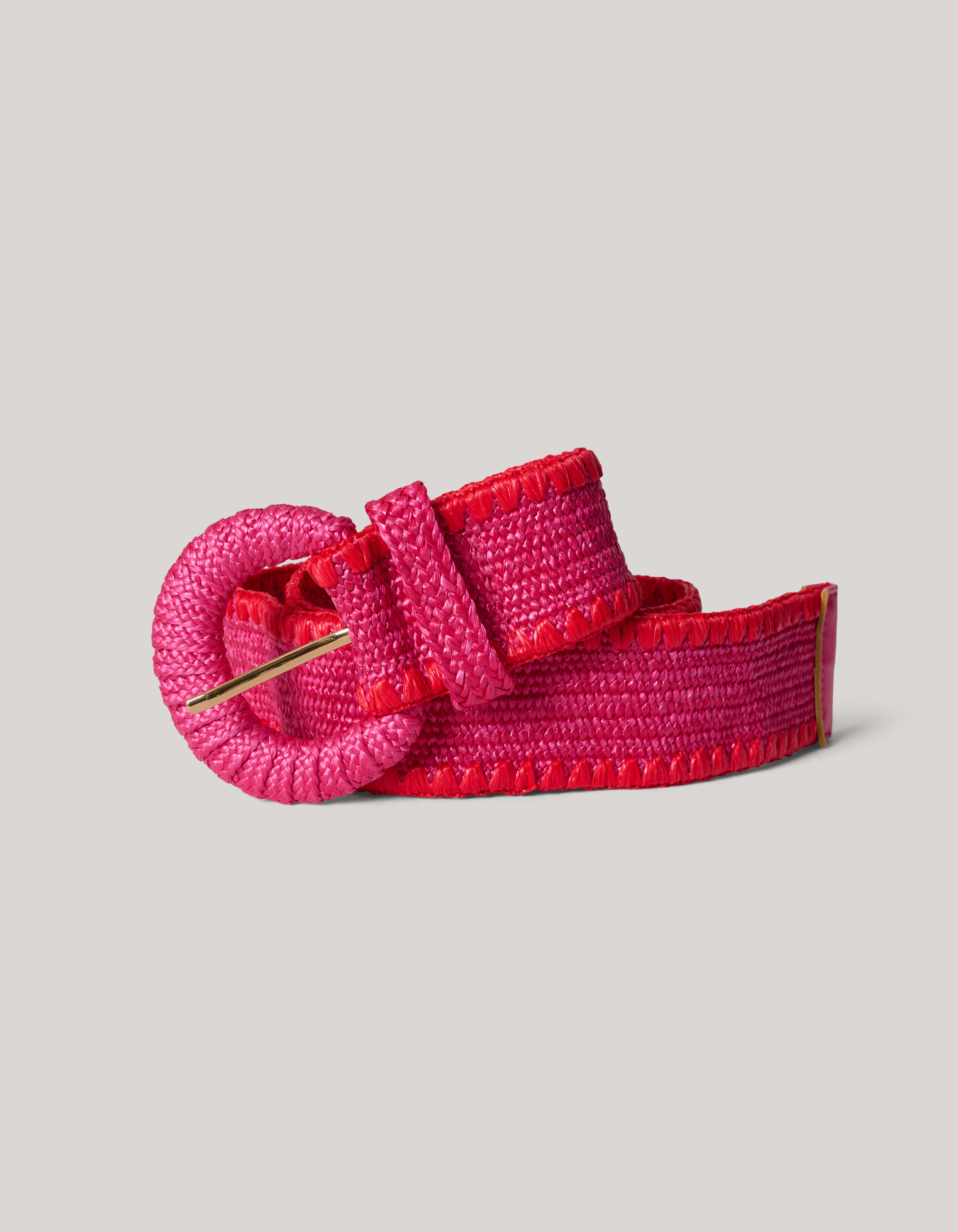 Raffia Riem Roze SHOEBY ACCESSOIRES