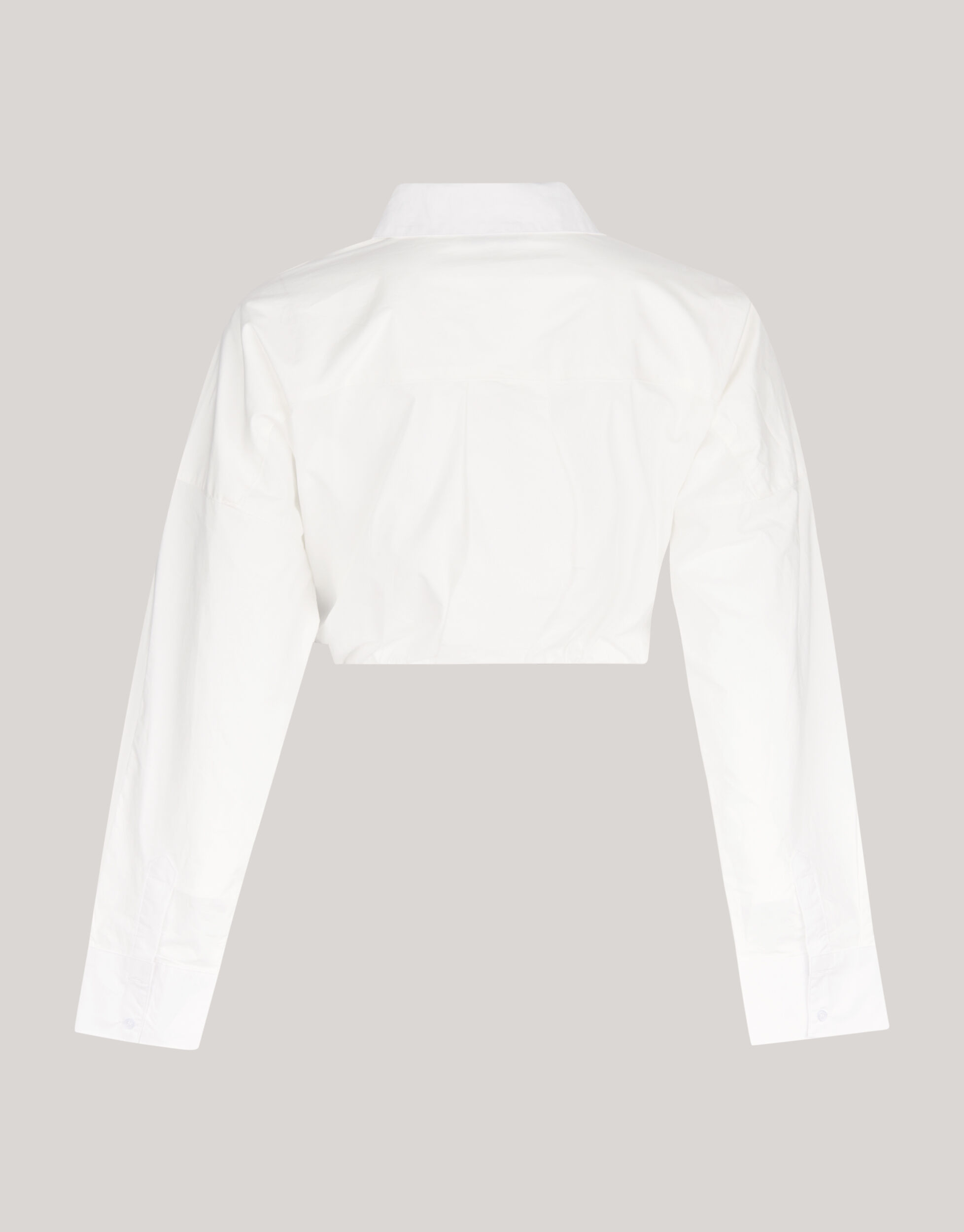 Cropped Poplin Blouse Wit SHOEBY WOMEN