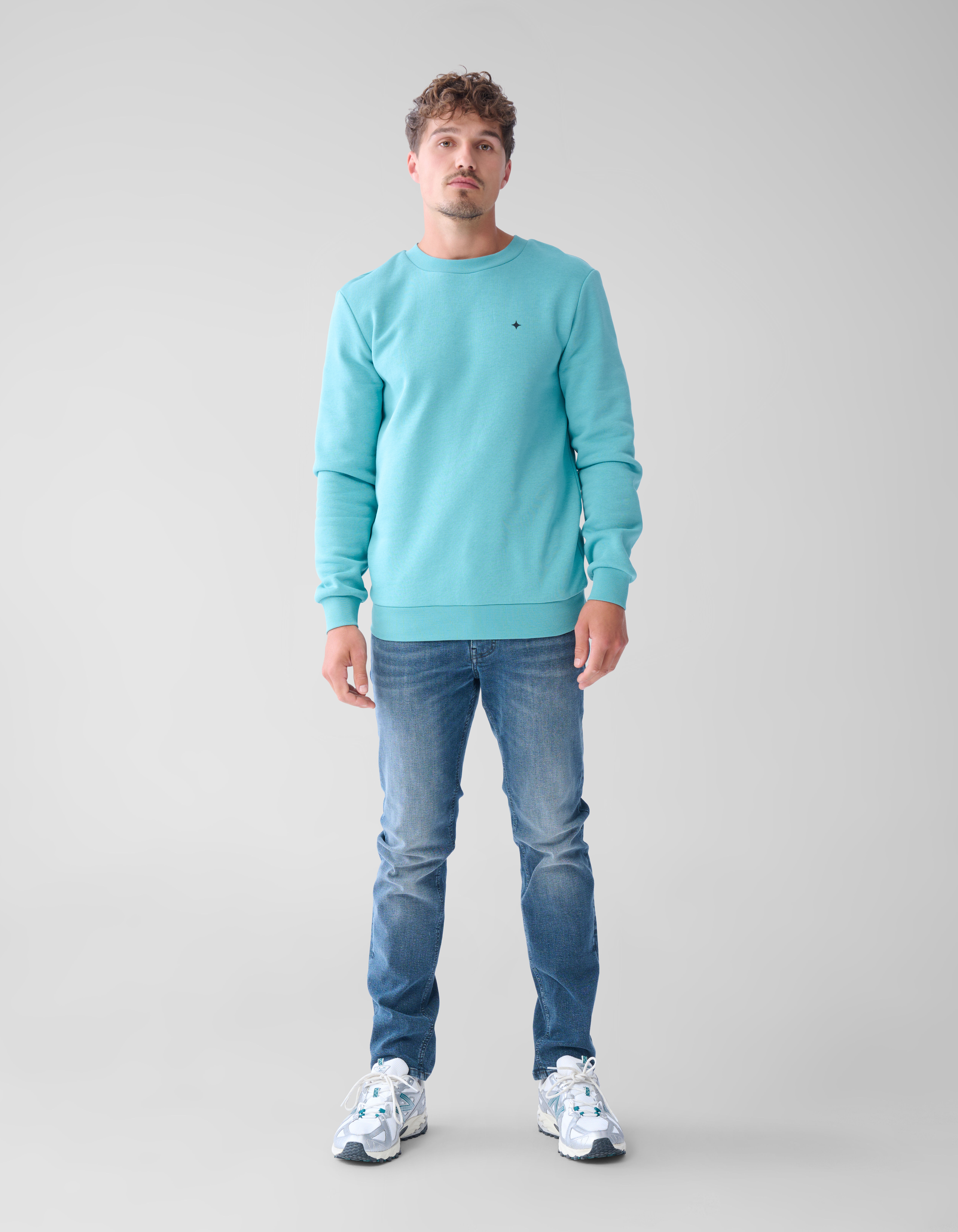 Basis Sweater Lichtgroen SHOEBY MEN