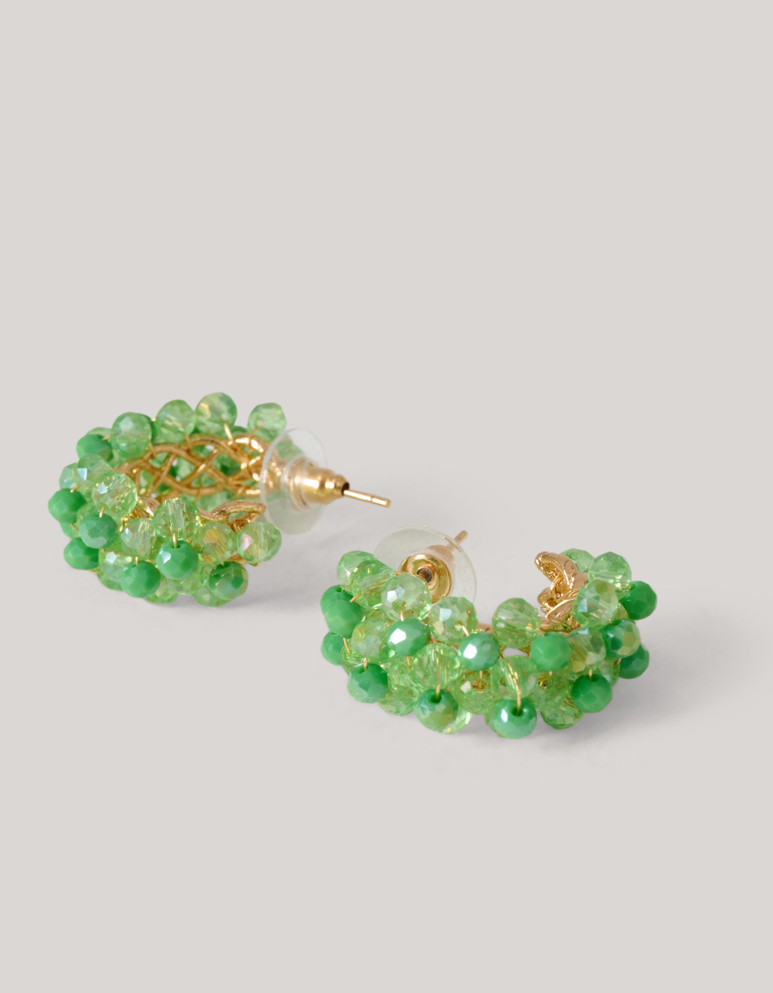 Beaded Oorbellen Groen SHOEBY ACCESSOIRES