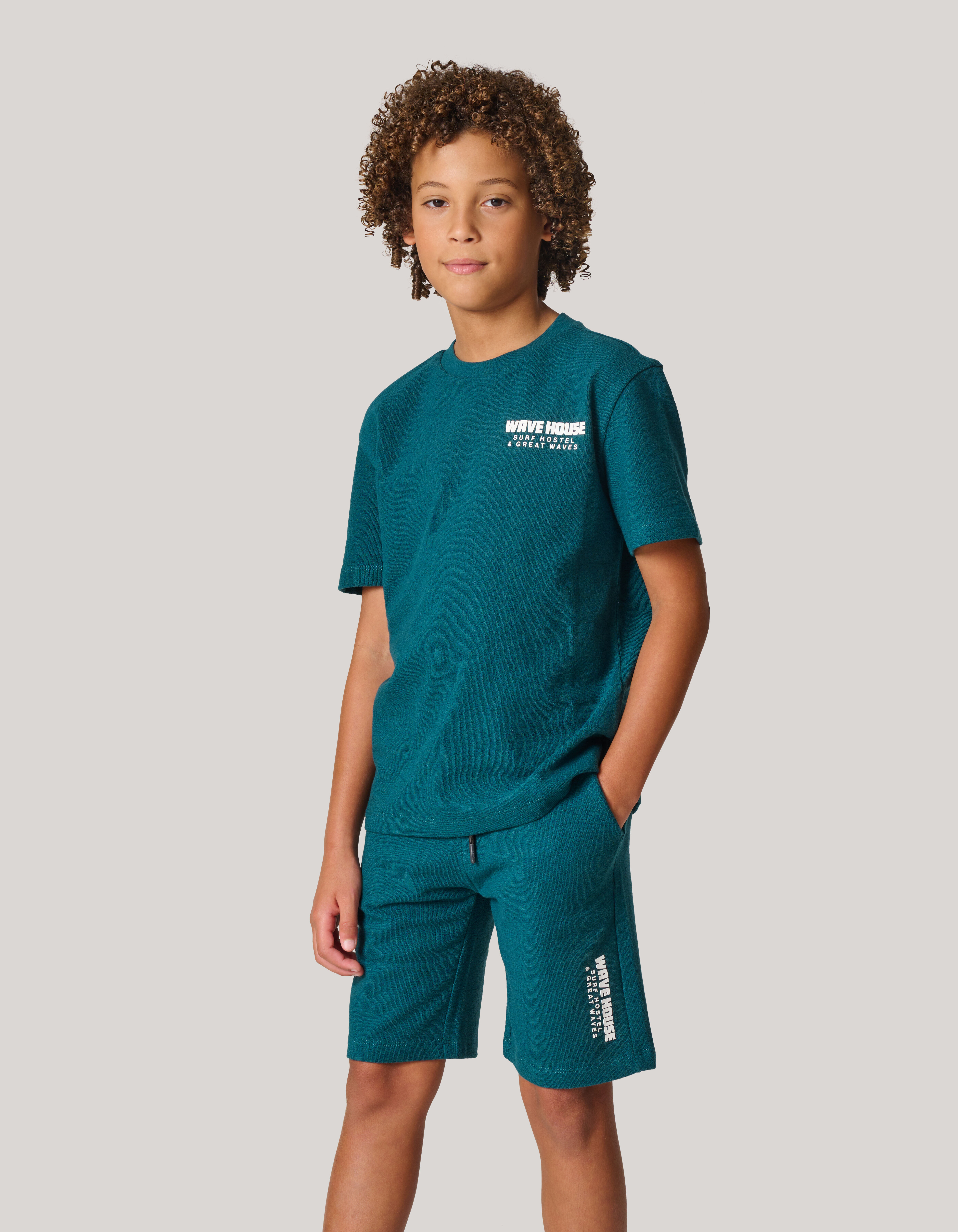 Structuur Short Donkergroen SHOEBY BOYS