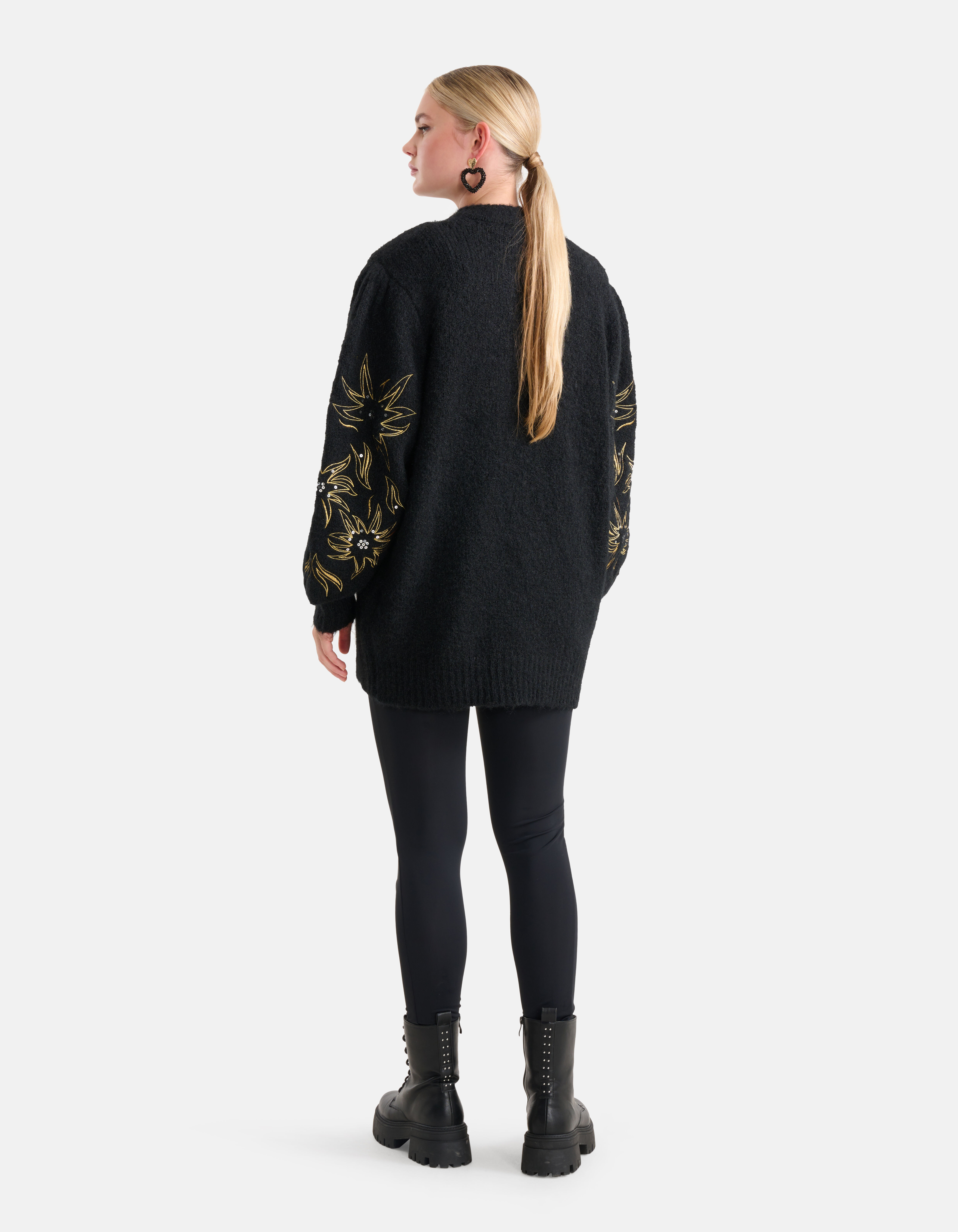 Embroidery Vest Zwart SHOEBY WOMEN