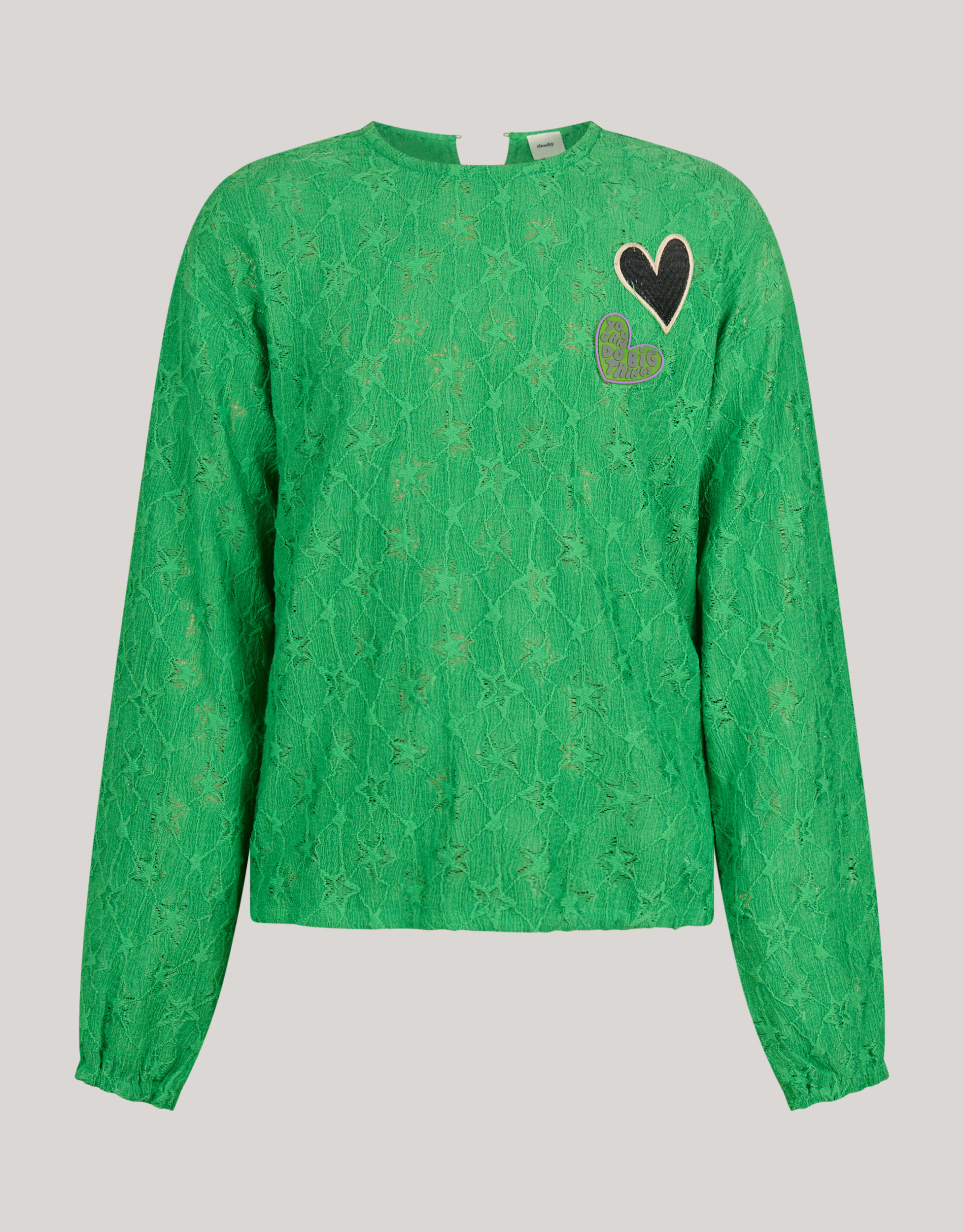 Structuur Longsleeve Groen SHOEBY GIRLS