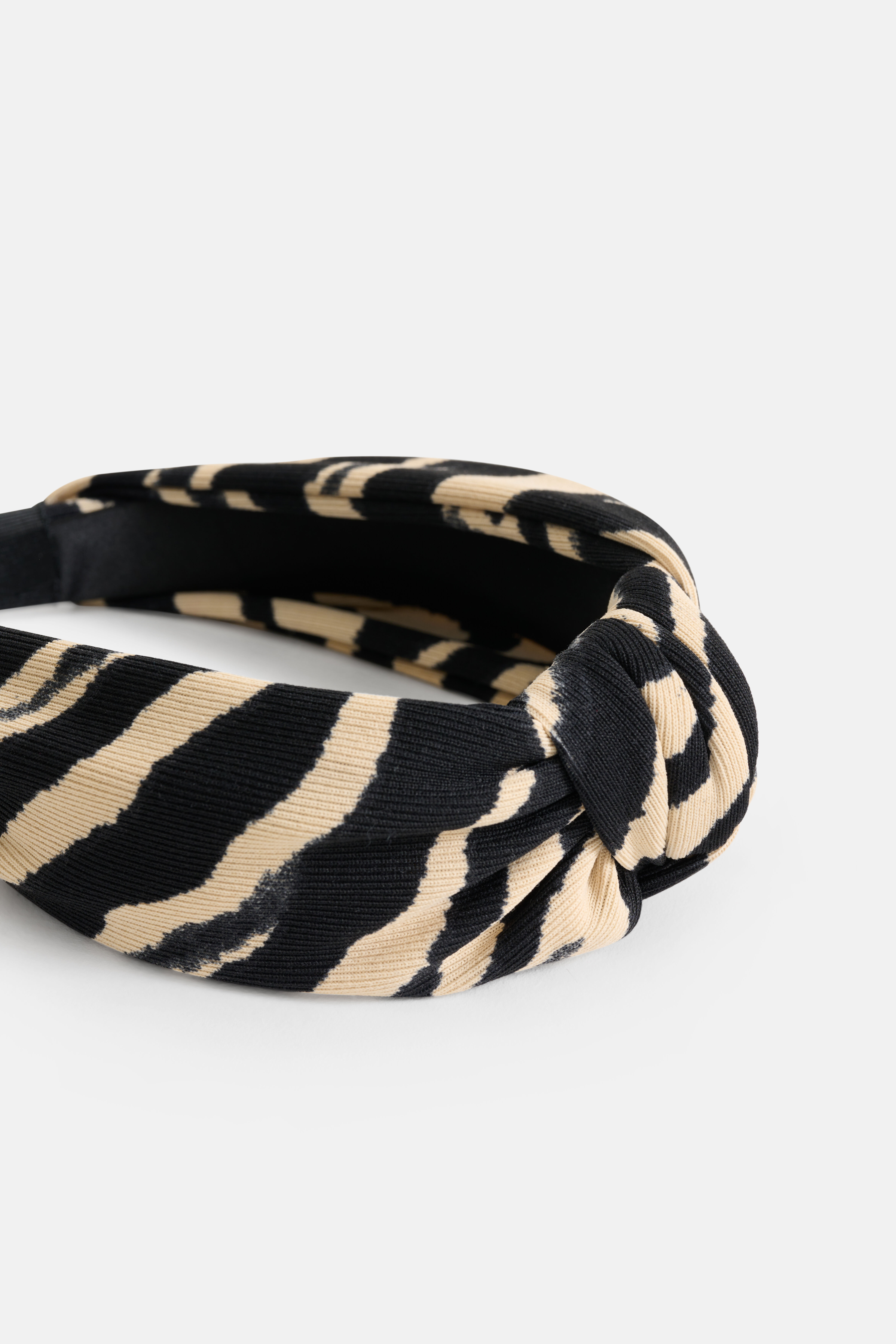 Zebra Knot Haarband Zwart SHOEBY ACCESSOIRES