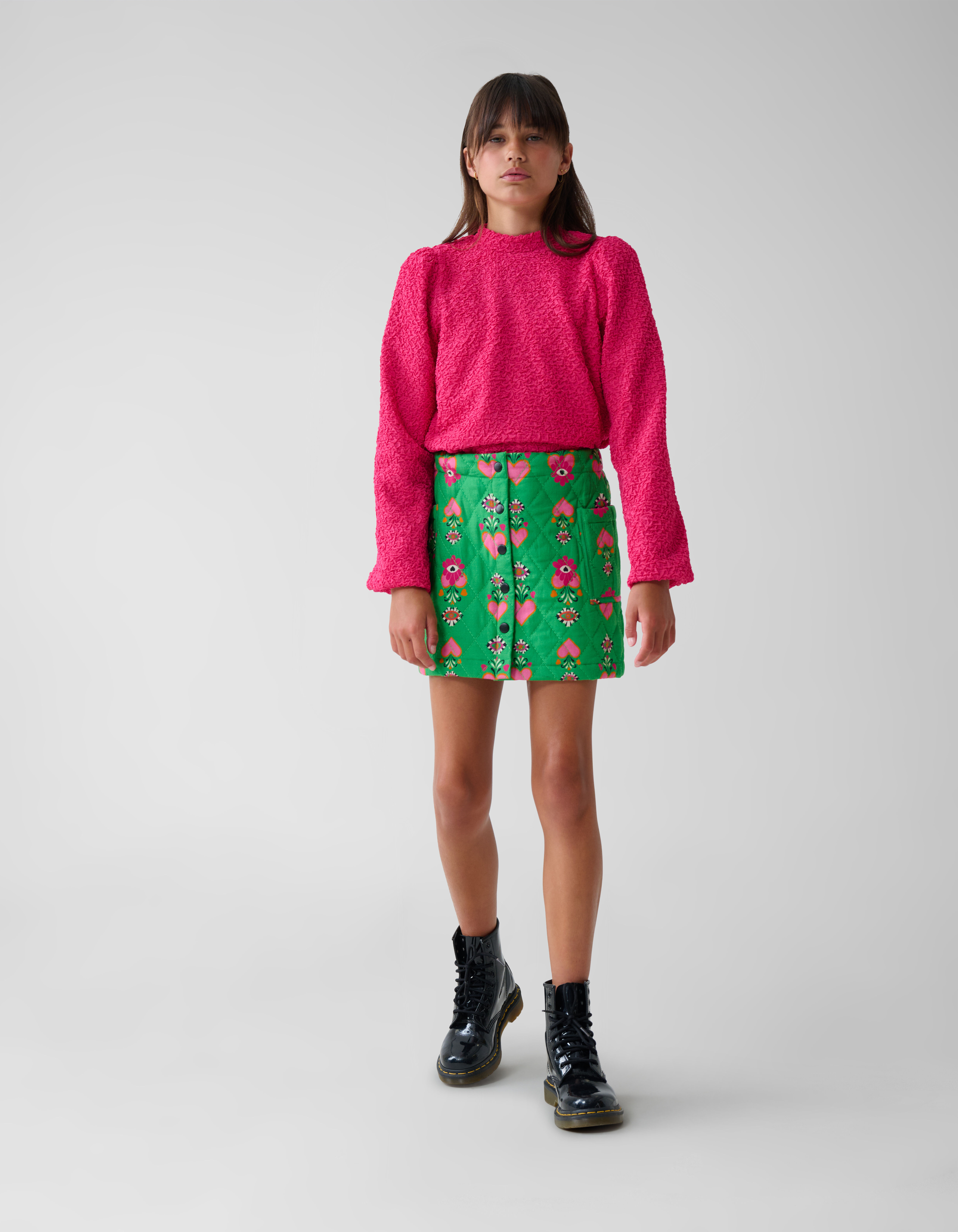 Structuur Longsleeve Roze By Lizzy SHOEBY GIRLS