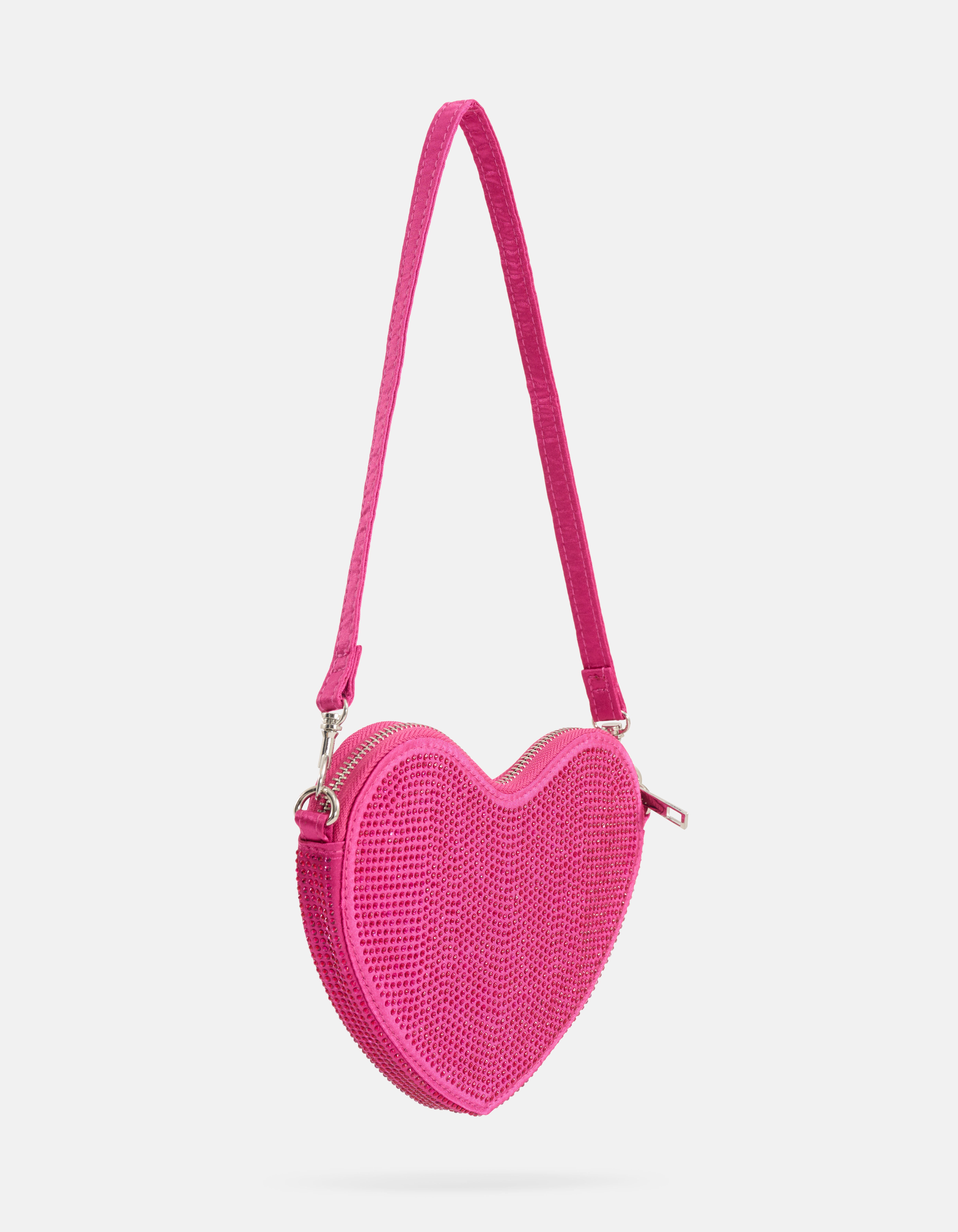 Strass Heart Tas Roze SHOEBY ACCESSOIRES