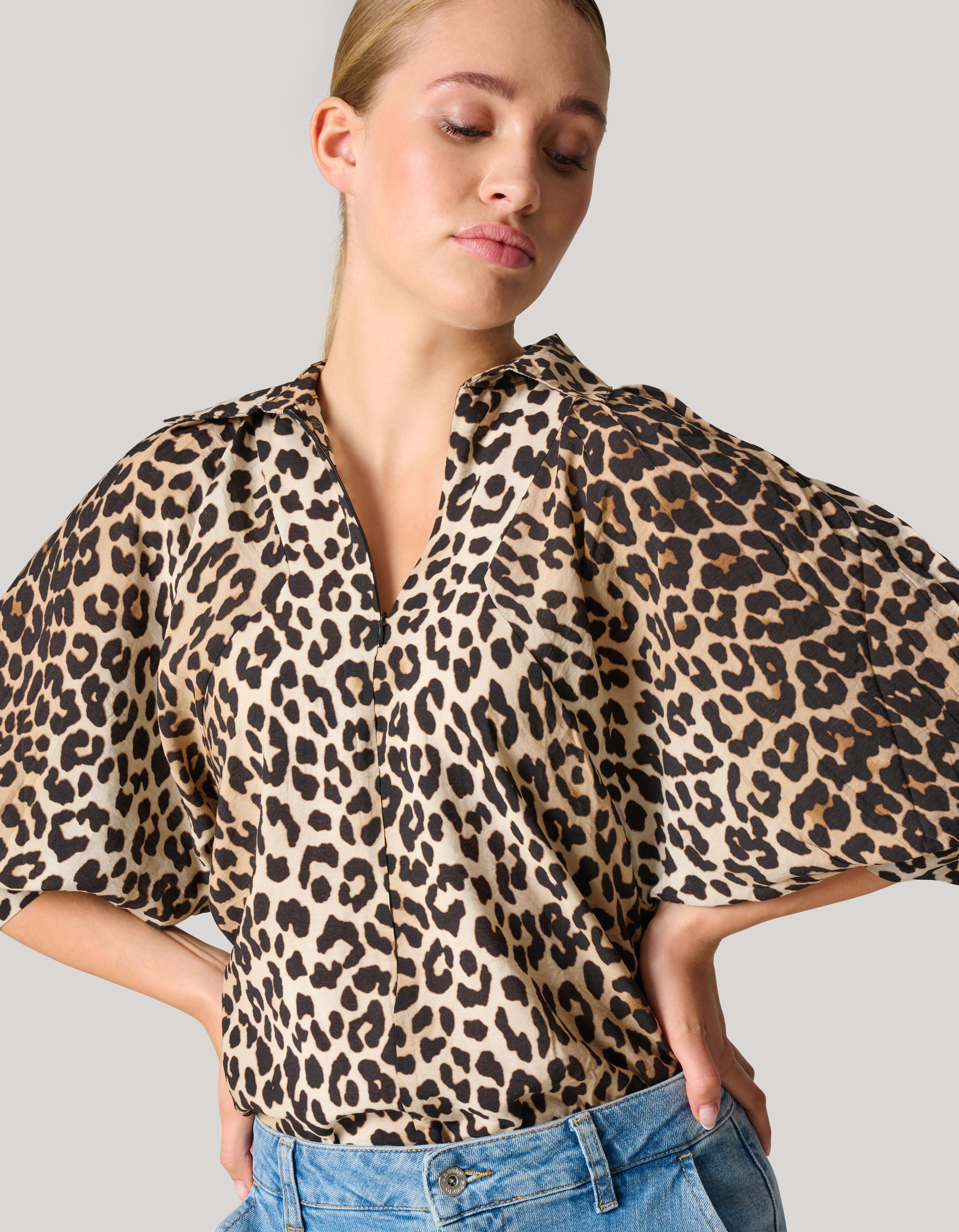 Printed Leopard Blouse SHOEBY WOMEN