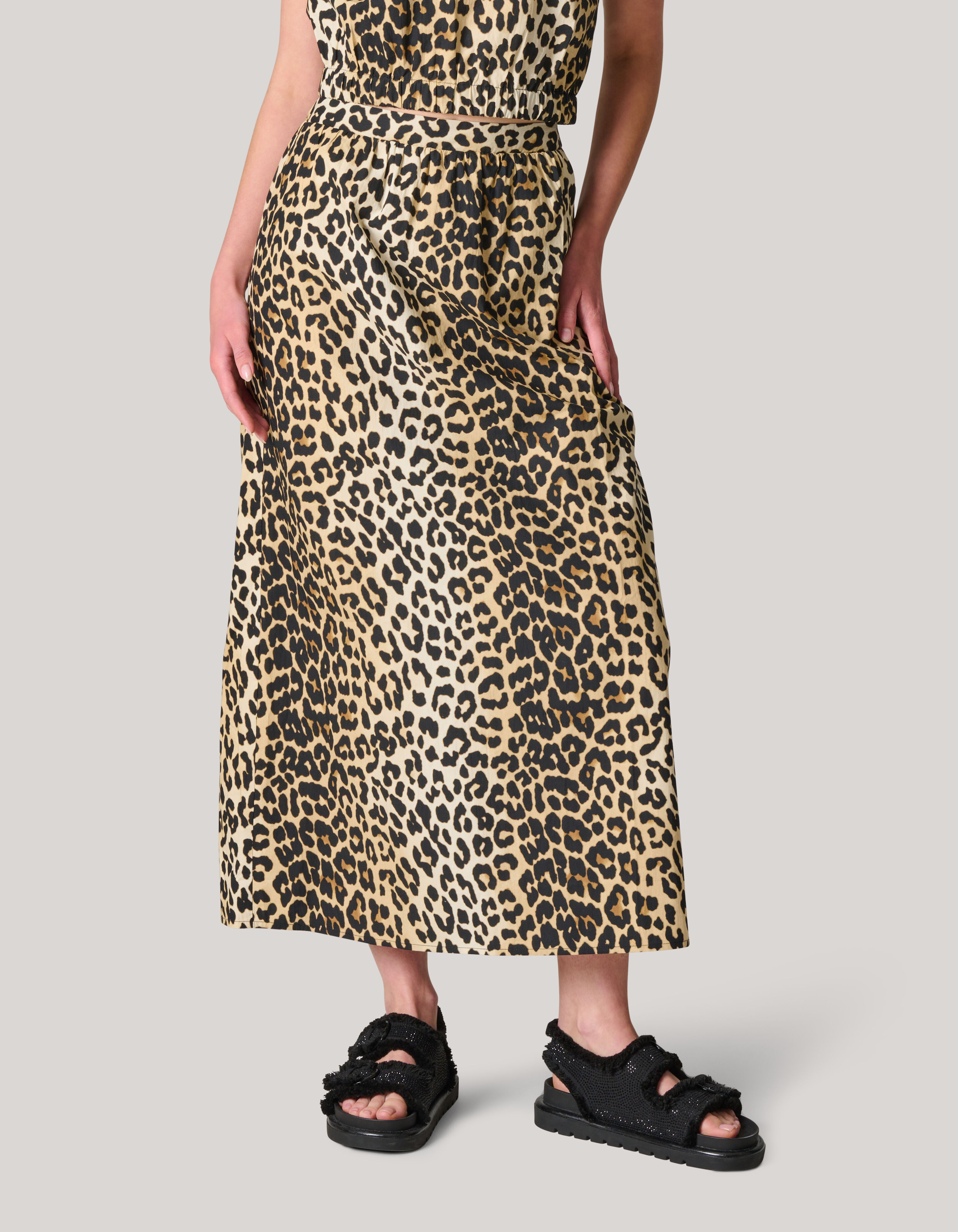 Leopard Poplin Maxi Rok SHOEBY WOMEN