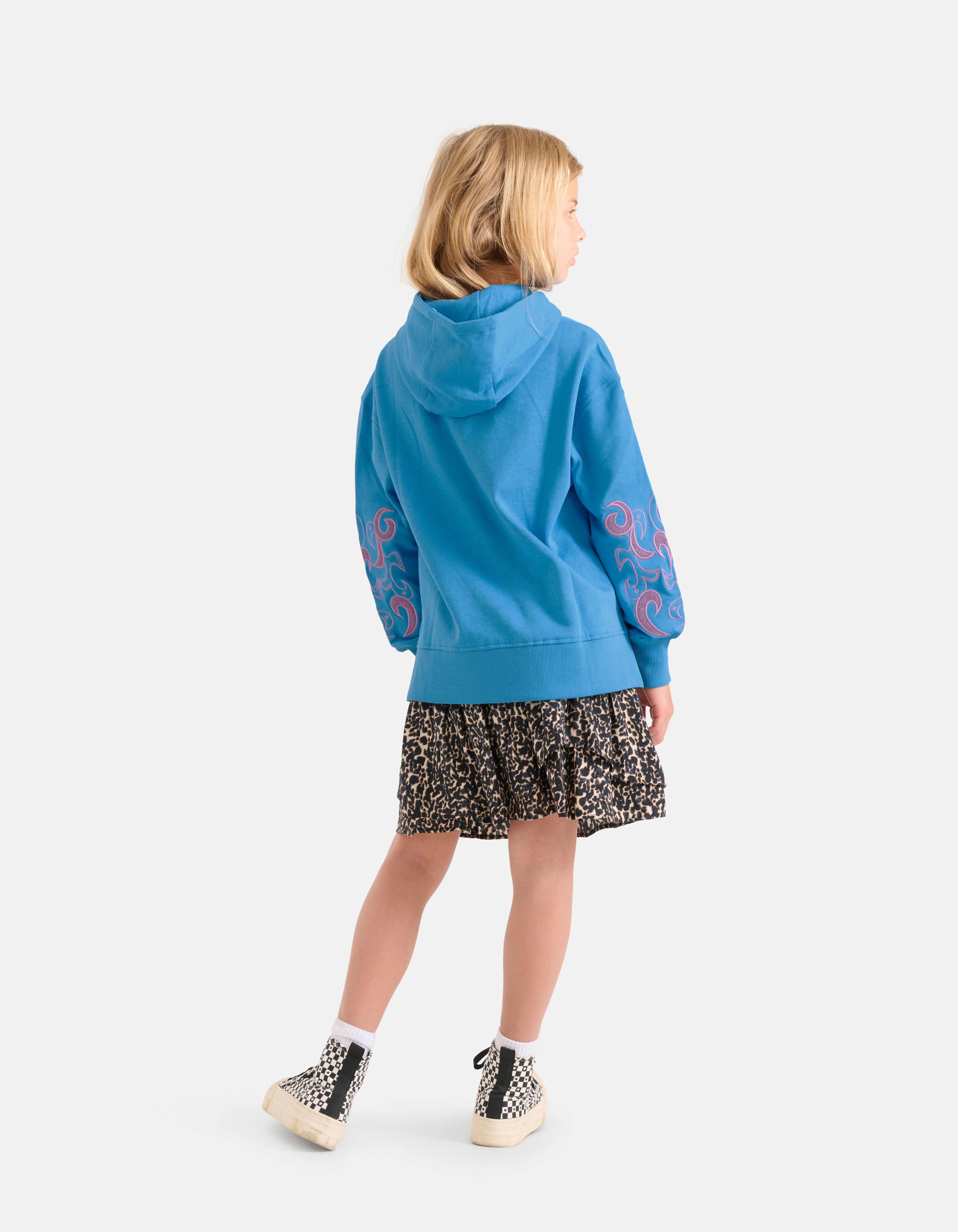 Embroidery Hoodie Blauw SHOEBY GIRLS