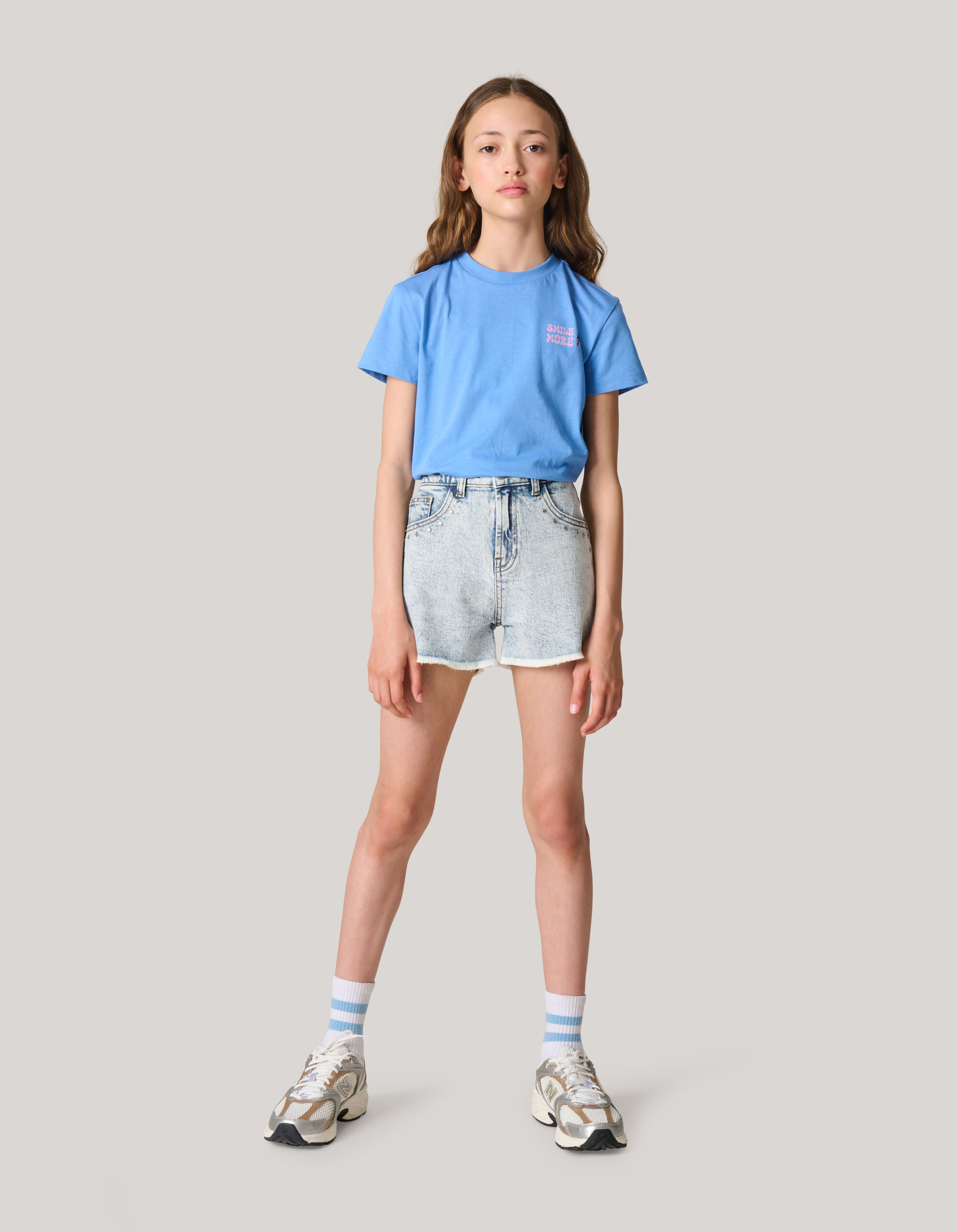 Artwork T-shirt Blauw SHOEBY GIRLS