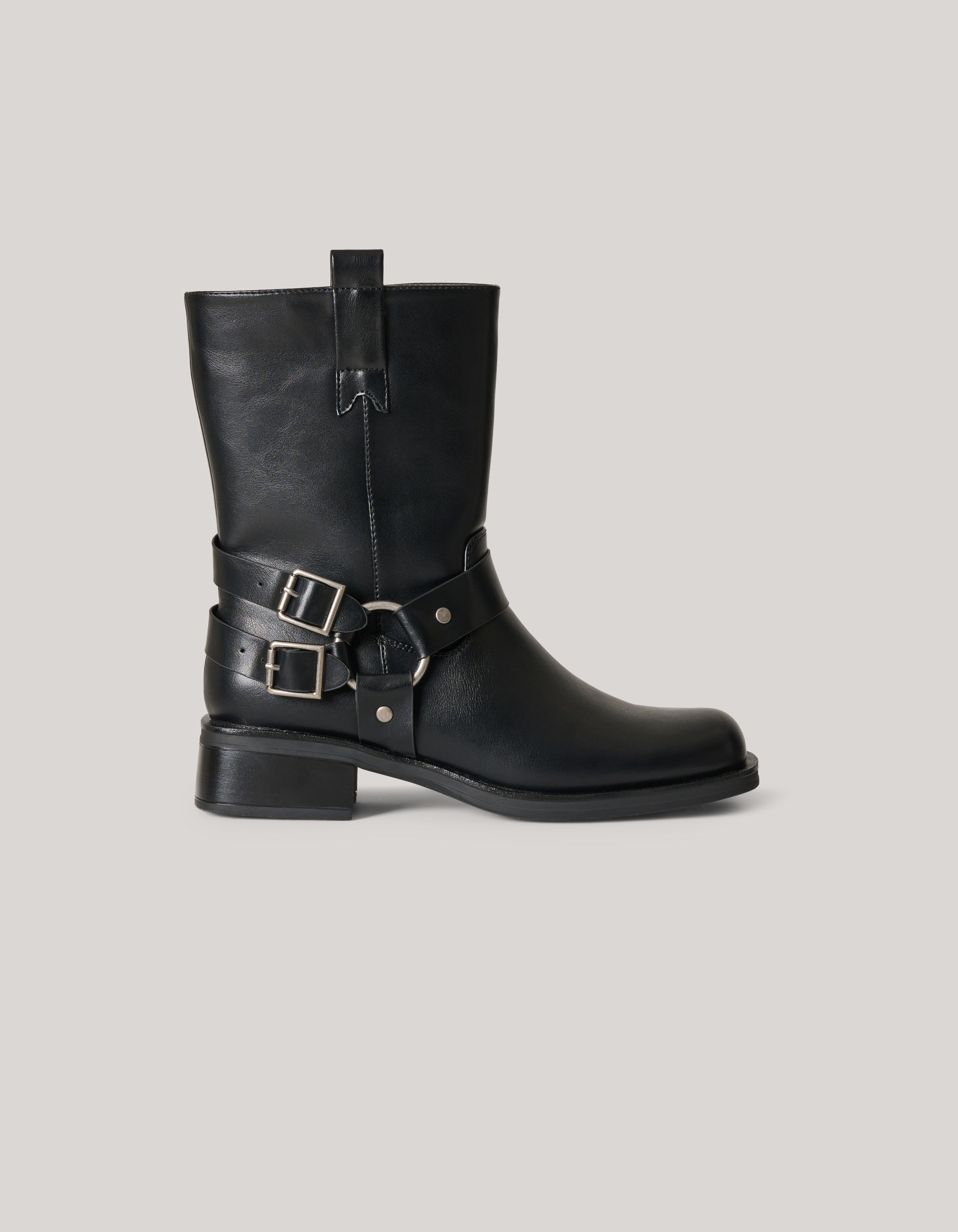 Biker Laarzen Zwart SCHOENEN SHOEBY