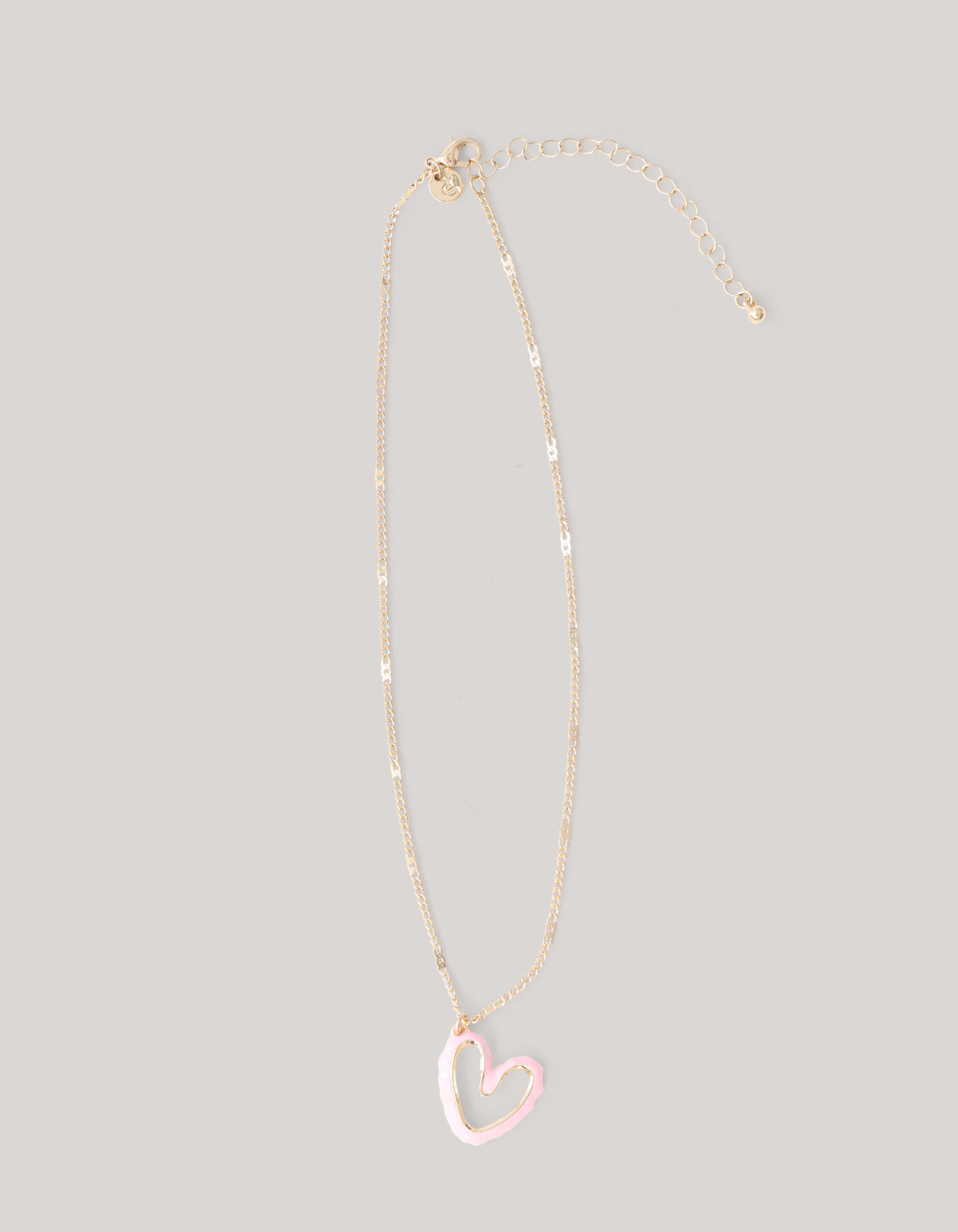 Heart Ketting Lichtroze SHOEBY ACCESSOIRES