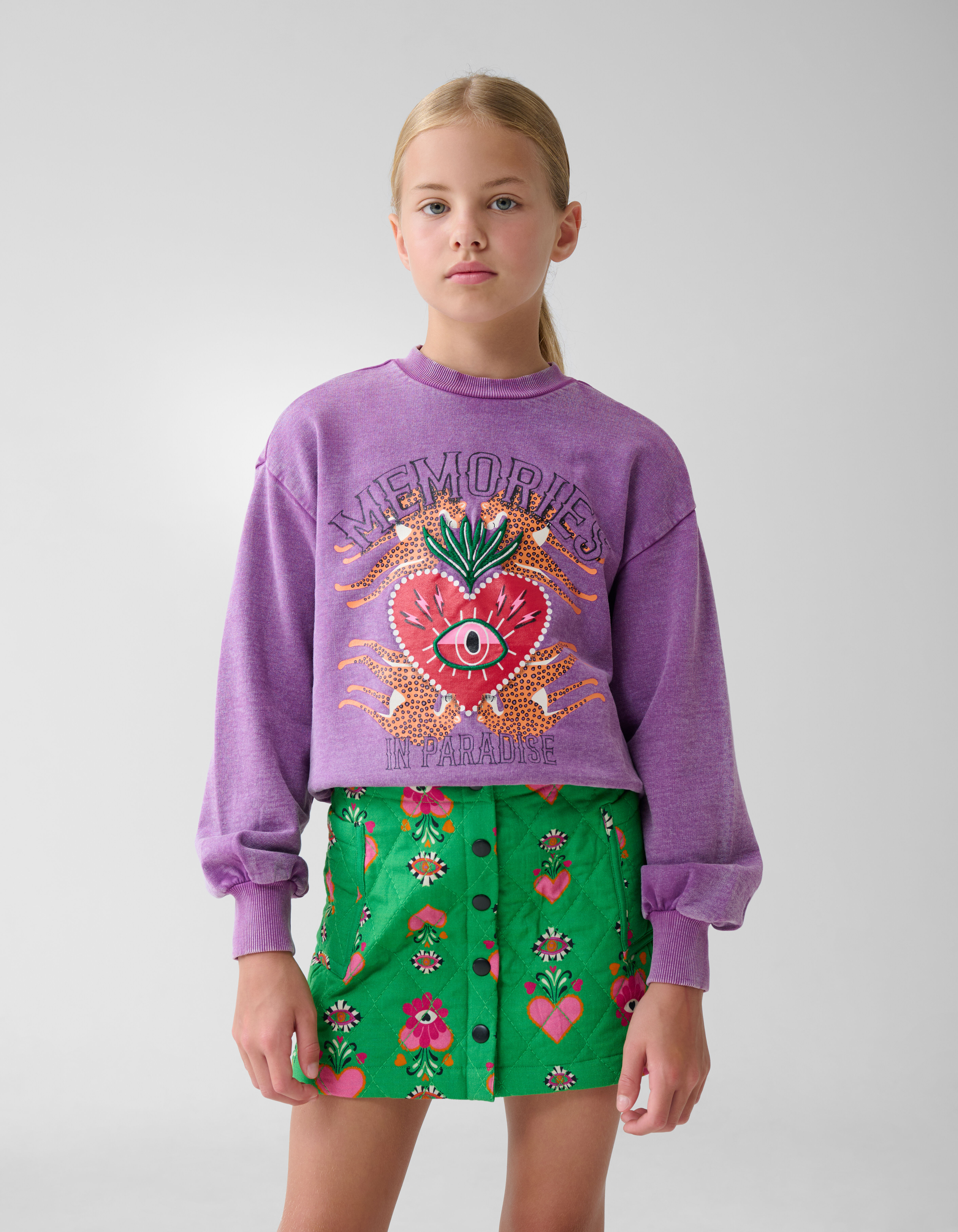 Artwork Sweater Paars By Lizzy SHOEBY GIRLS