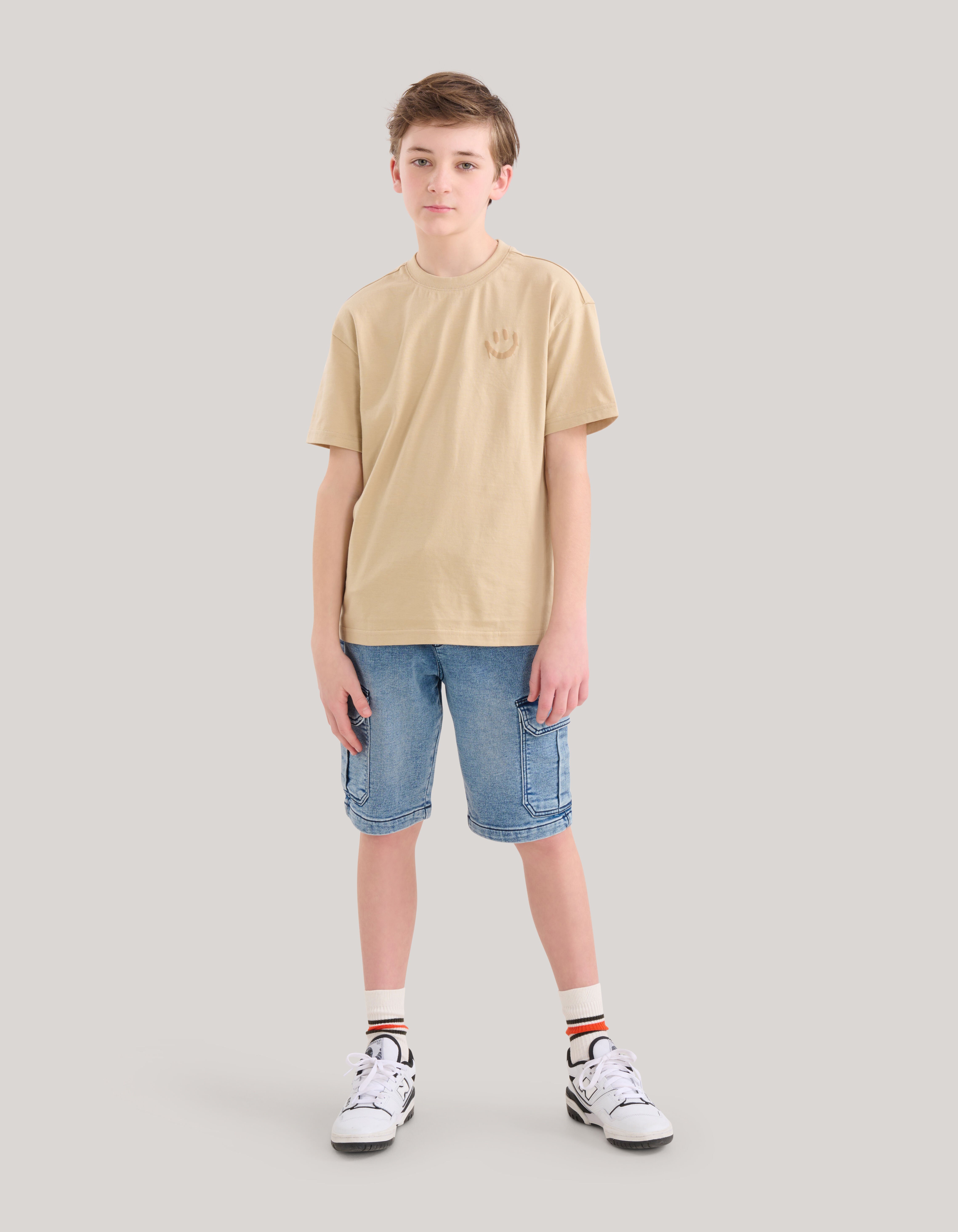 Smiley Artwork T-shirt Beige SHOEBY BOYS