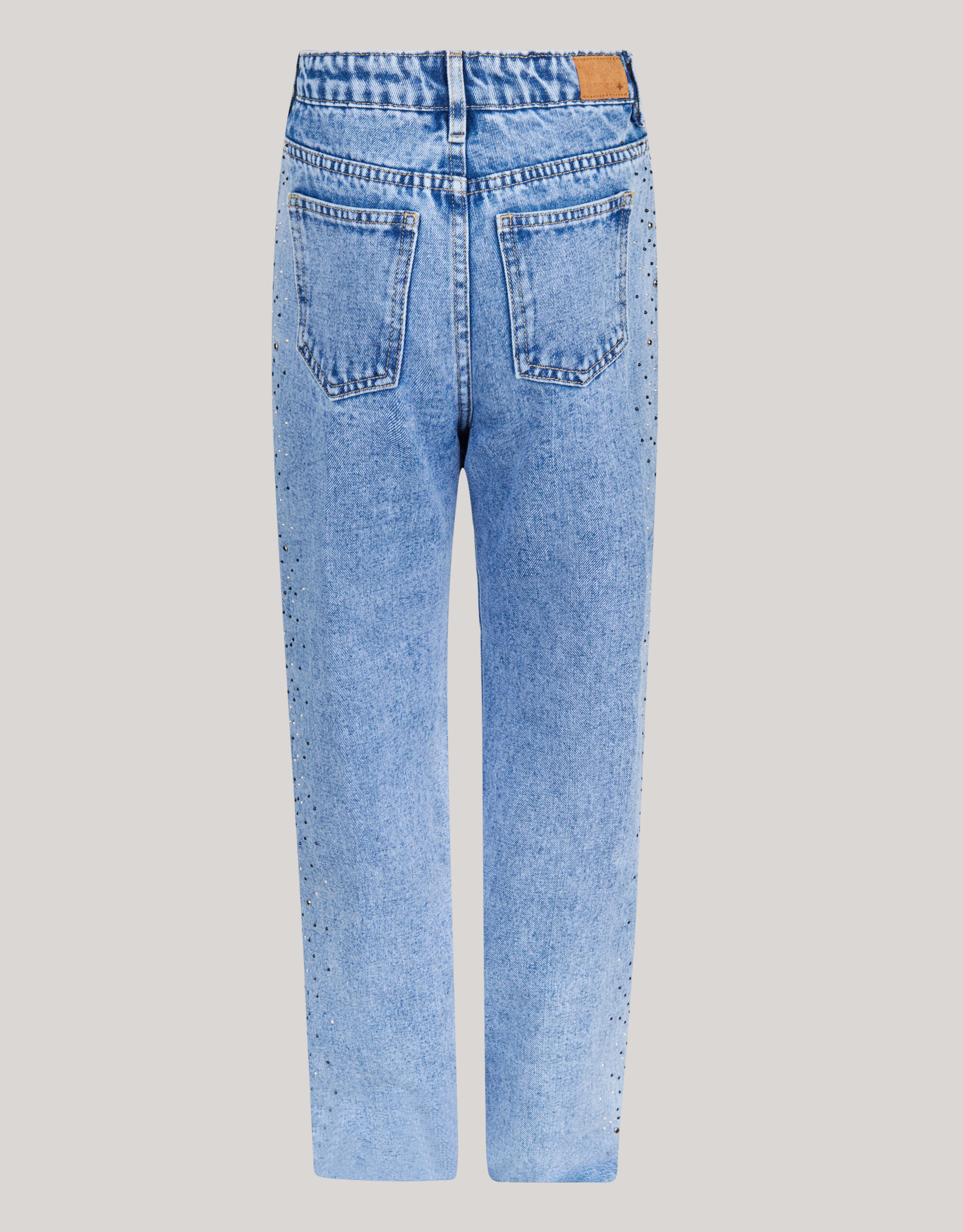 Studs Straight Fit Jeans Blauw SHOEBY GIRLS