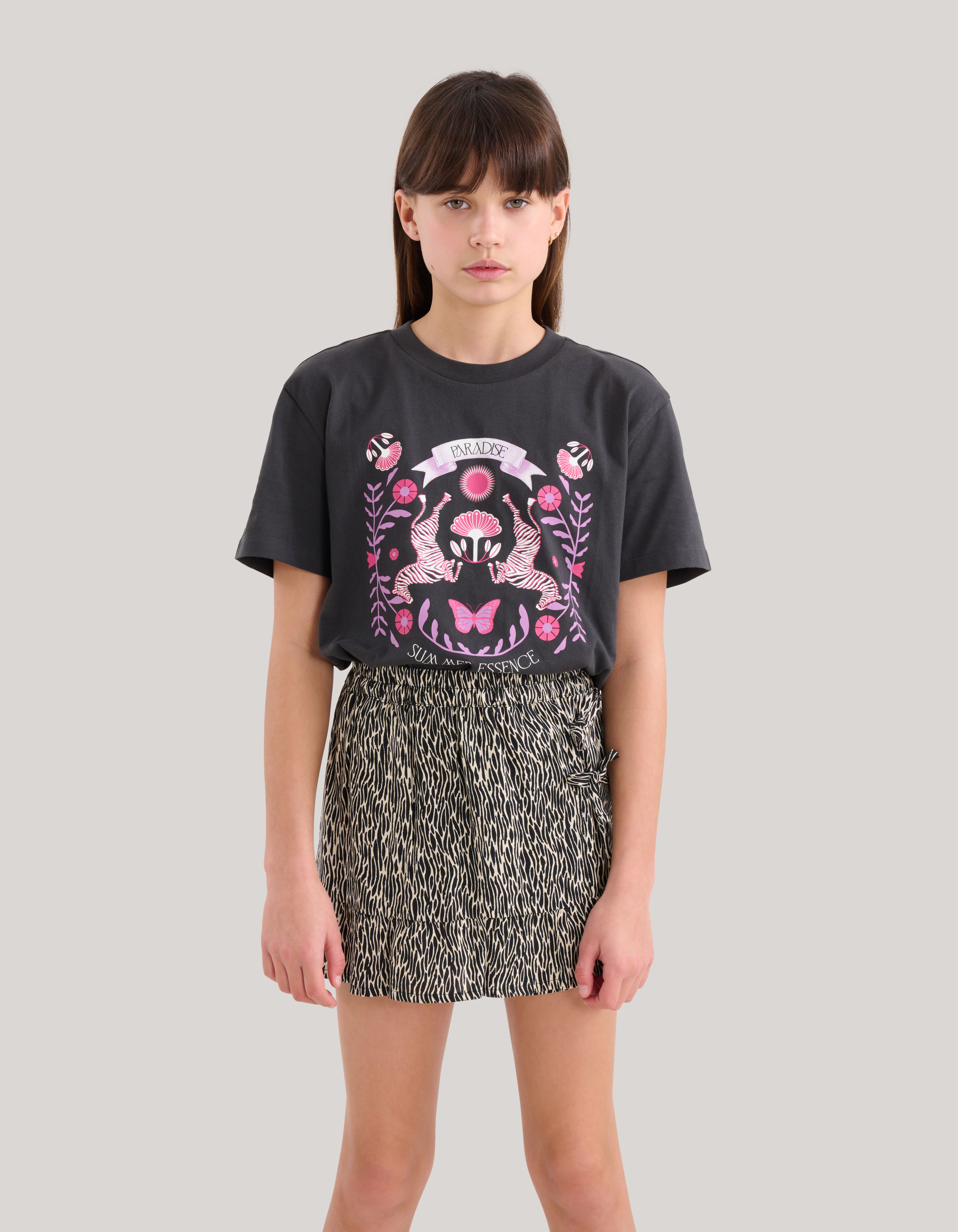 Printed Skort Zwart SHOEBY GIRLS