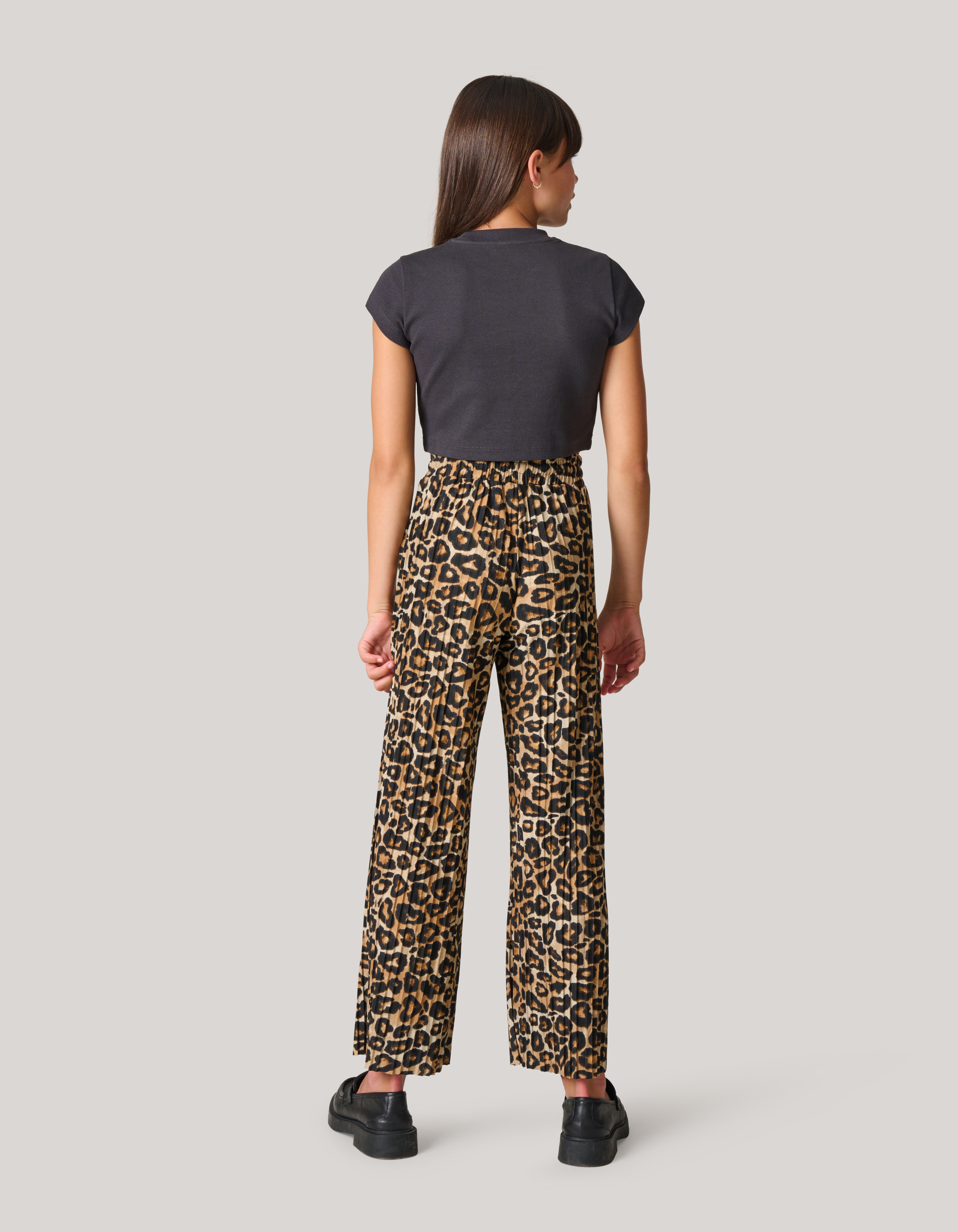 Leopard Plissé Broek SHOEBY GIRLS