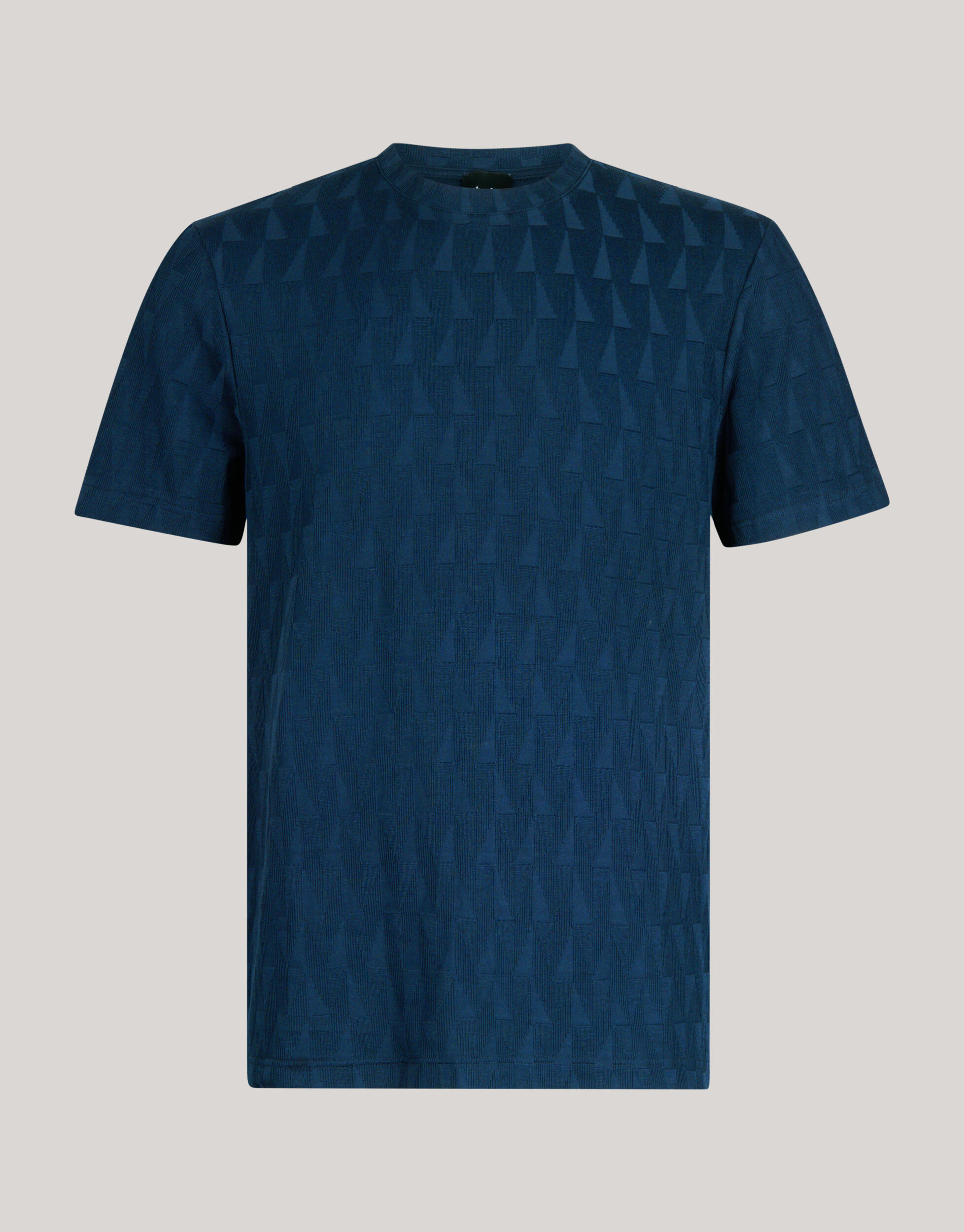 Jacquard T-shirt Donkerblauw SHOEBY MEN