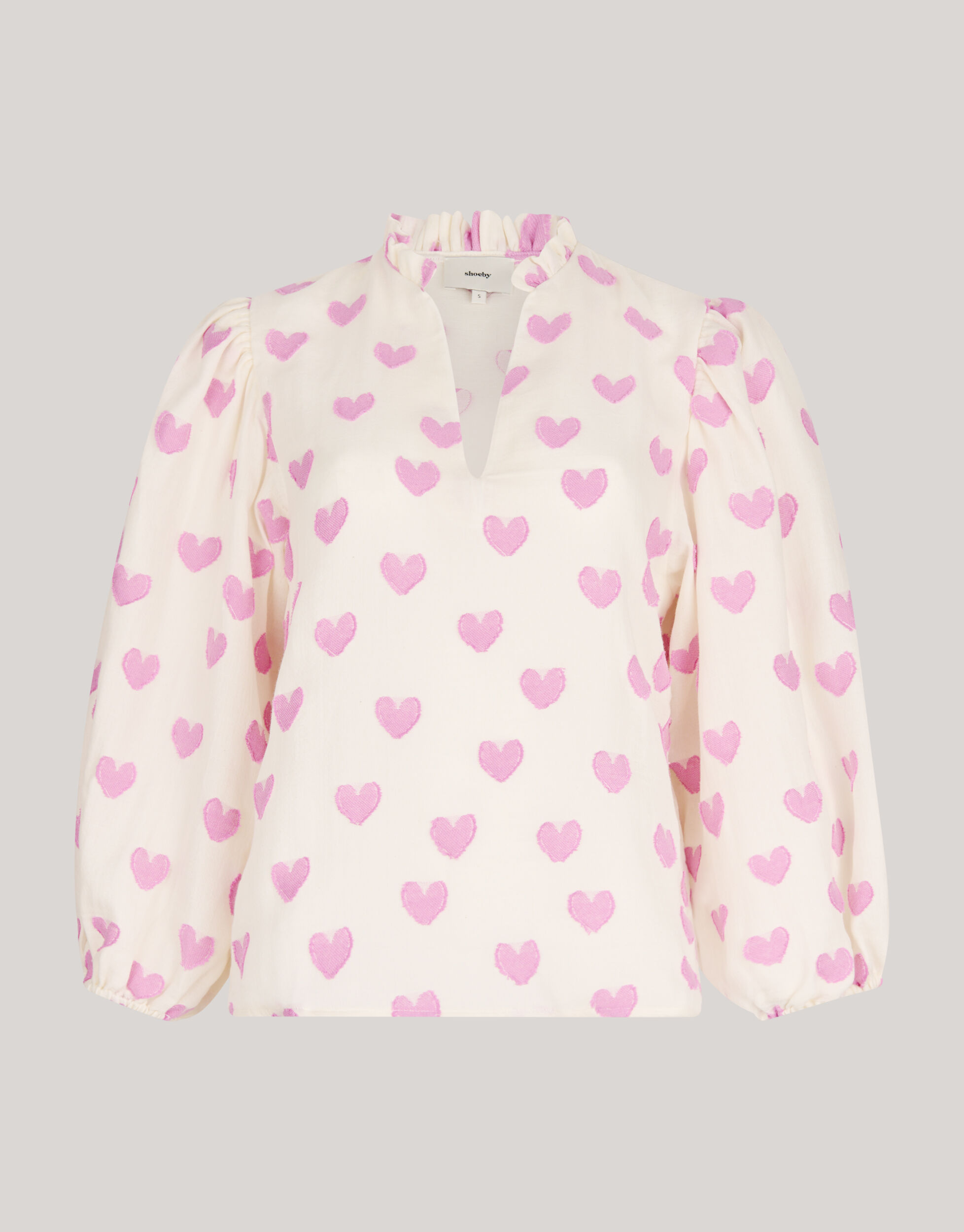 Heart Blouse Gebroken Wit SHOEBY WOMEN