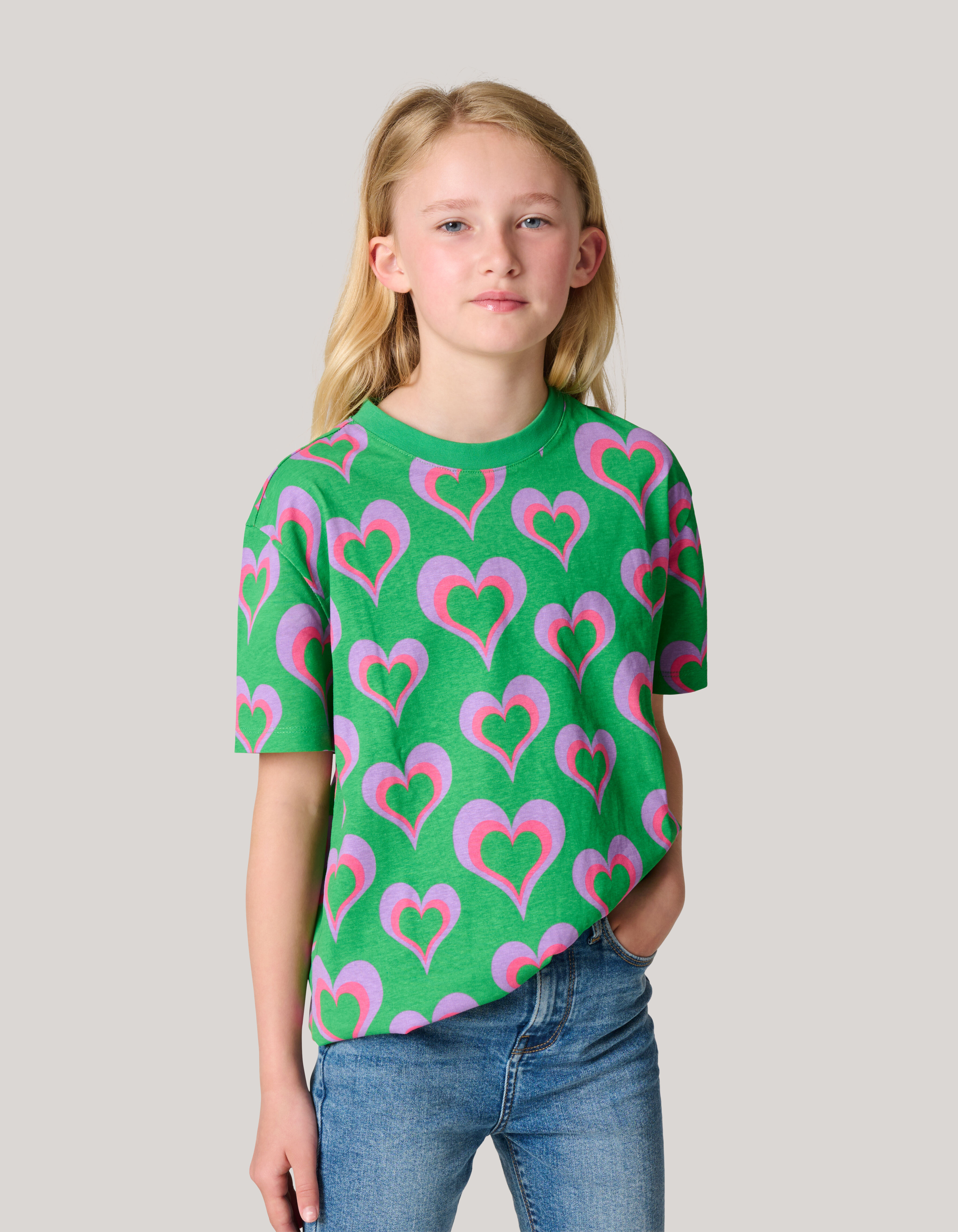 Printed T-shirt Groen SHOEBY GIRLS