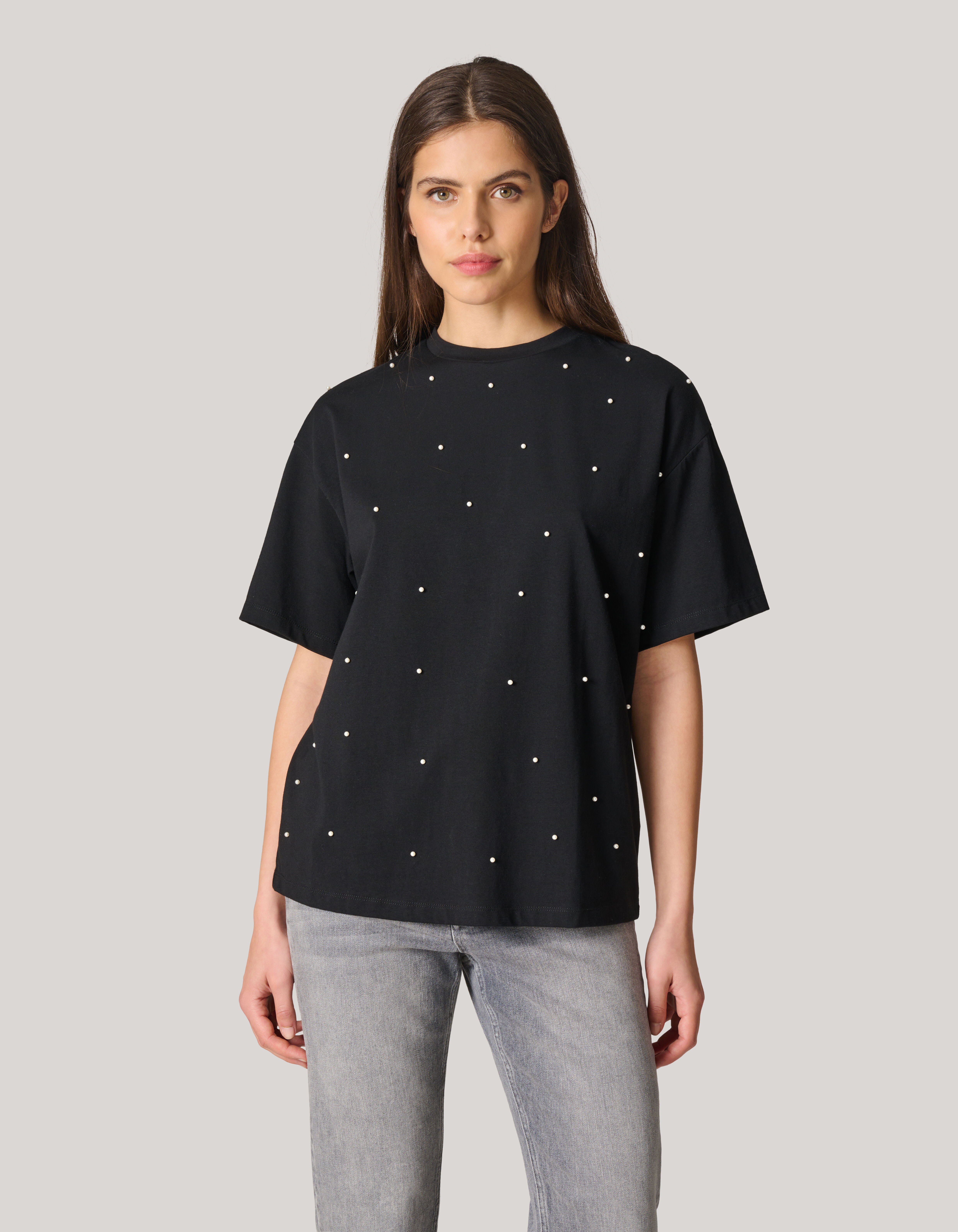 Parel T-shirt Zwart SHOEBY WOMEN