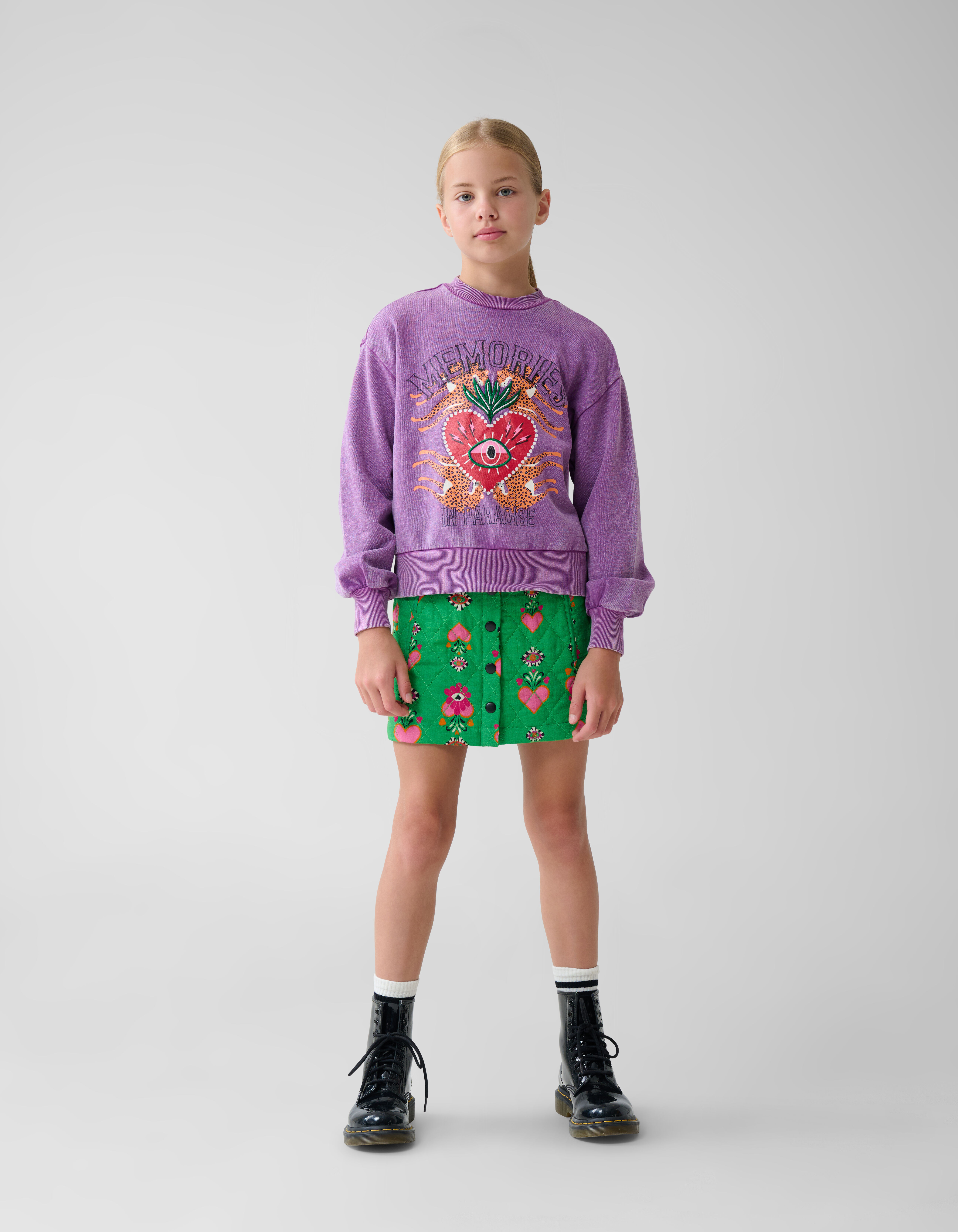 Artwork Sweater Paars By Lizzy SHOEBY GIRLS